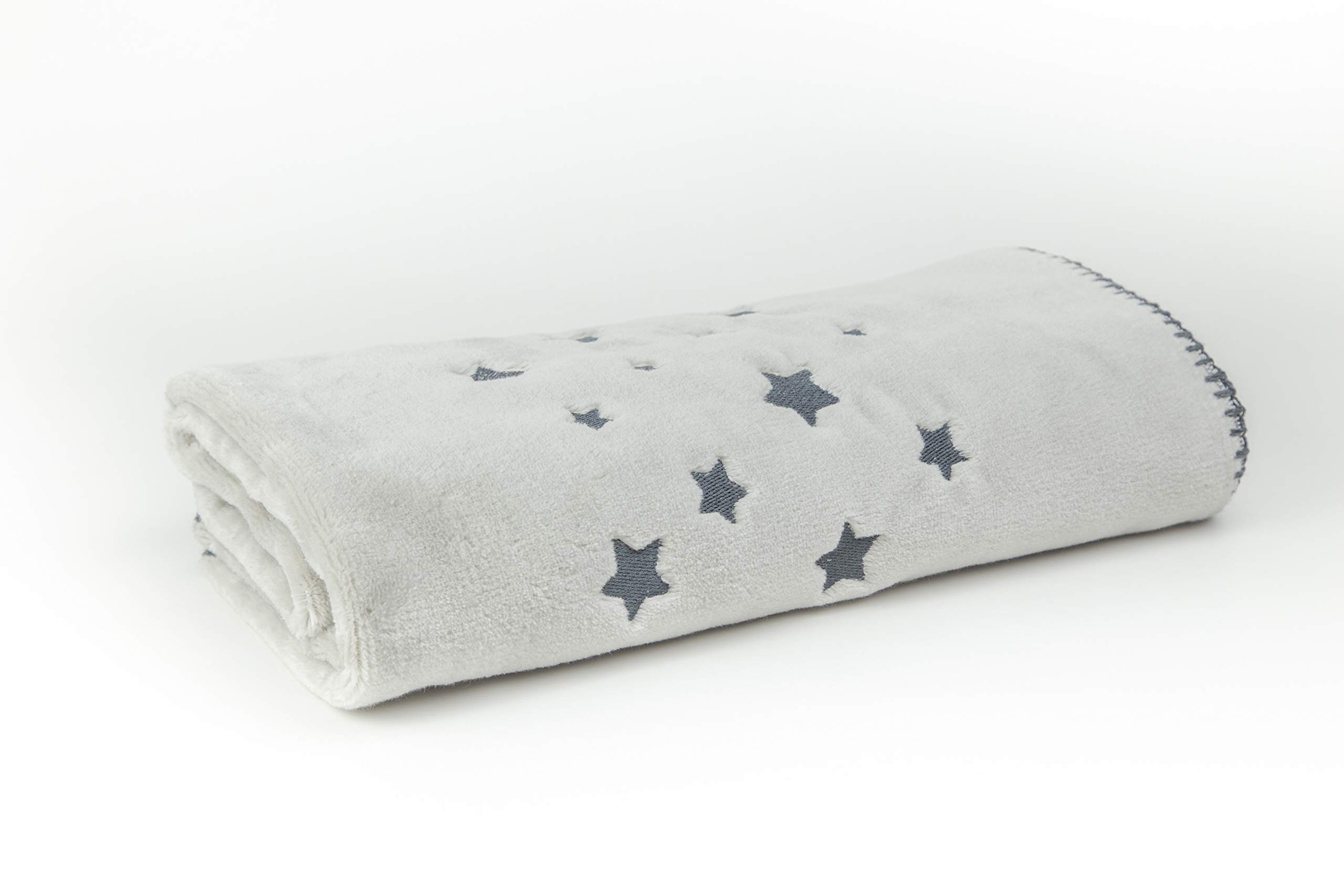 Couverture pour bébé grise Cuir S.A. plaid chaud pour lit