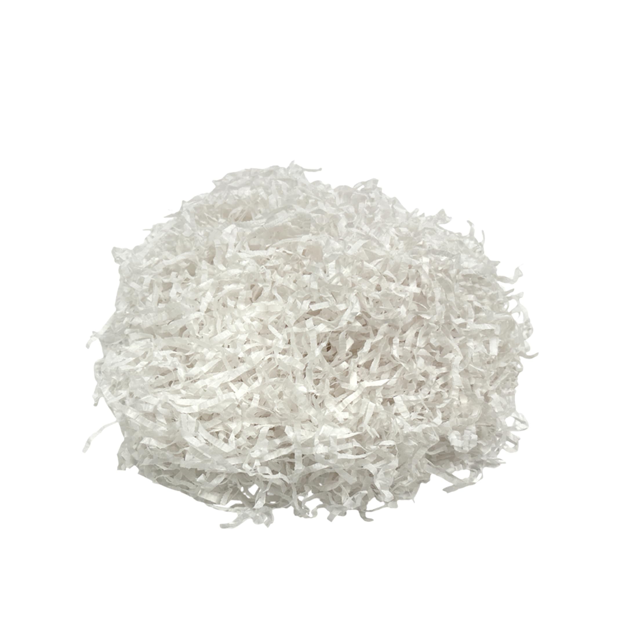 1kg White Shredded Tissue Paper for Hampers, Soft to the Touch, Ideal Hamper Filling, Christmas, Baby Shower and Gift Packaging Filler
