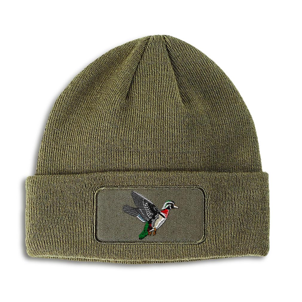 Gorro con parche bordado de pato de madera para hombres y mujeres, talla 1
