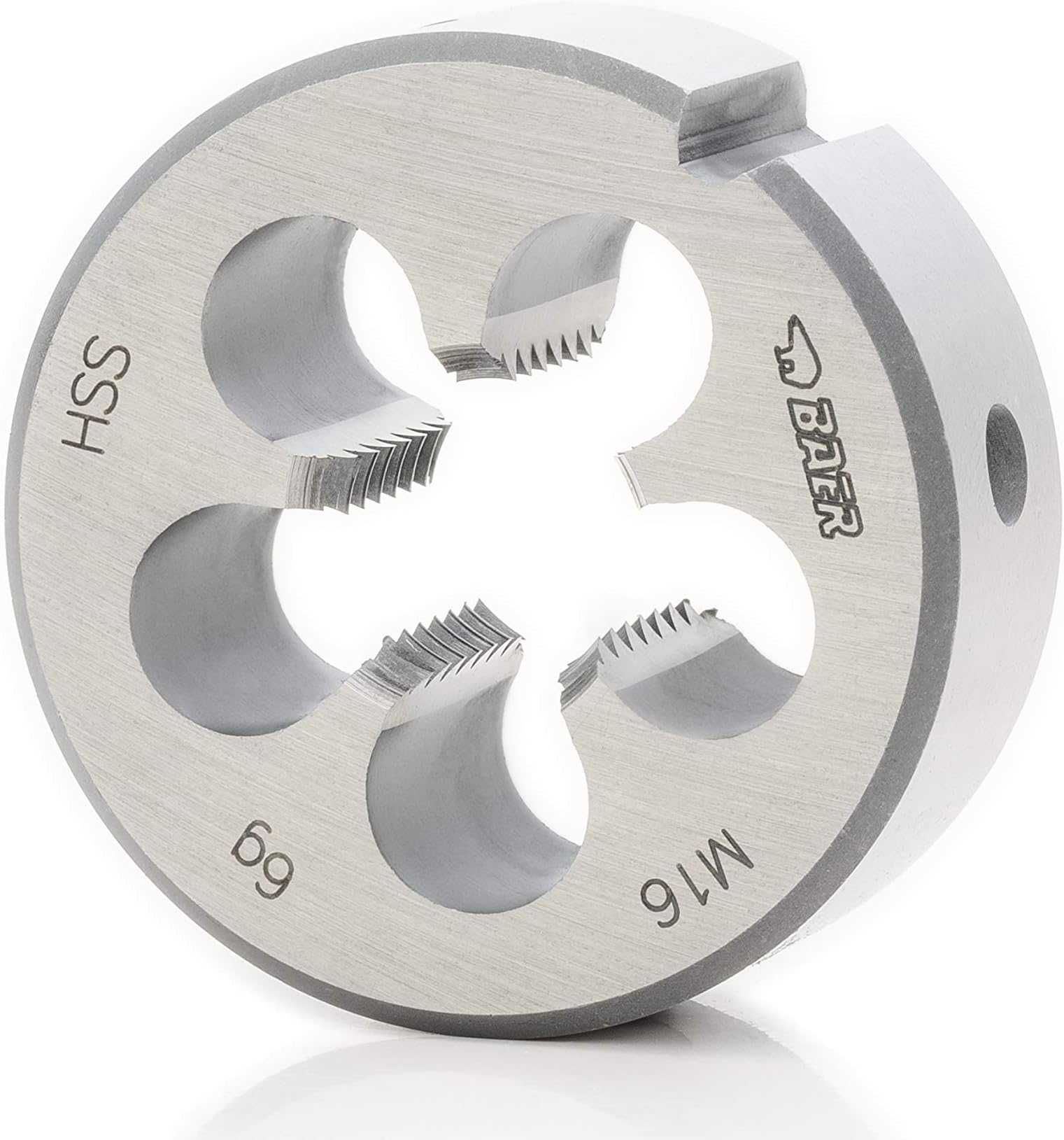 BaerCoil BAER M6 HSS Die - M 6 x 1.0 - Thread Die Metric Standard Thread - Male Thread Cutter Made of High Alloy Tool Steel - Metric Male Thread Die
