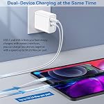 20W USB C Fast Charger, 4-Pack Dual Port PD +QC 3.0 Wall Charger Block | Compatible for iPhone 17/16/15 12/11 /Pro Max, XS/XR/X, 8/7/6, Pad Pro, Samsung Galaxy, S25 Pixel 7