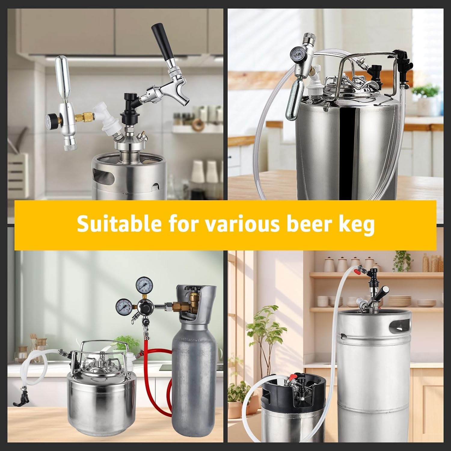Ball Lock Keg Fittings Beer Corny Keg Connectors Set