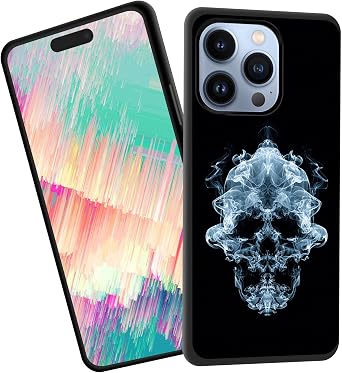 for iPhone 11 Pro Case,Slim Shockproof TPU Soft Rubber Silicone Cover Phone Case for iPhone 11 Pro,Smoke Skull Art