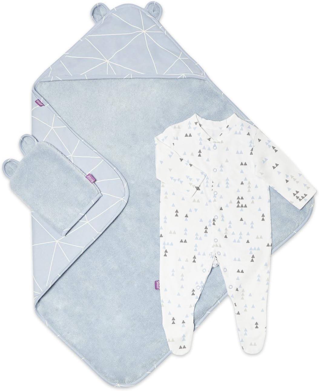 Snuz Baby Bath & Bed Gift Set - Geo Breeze