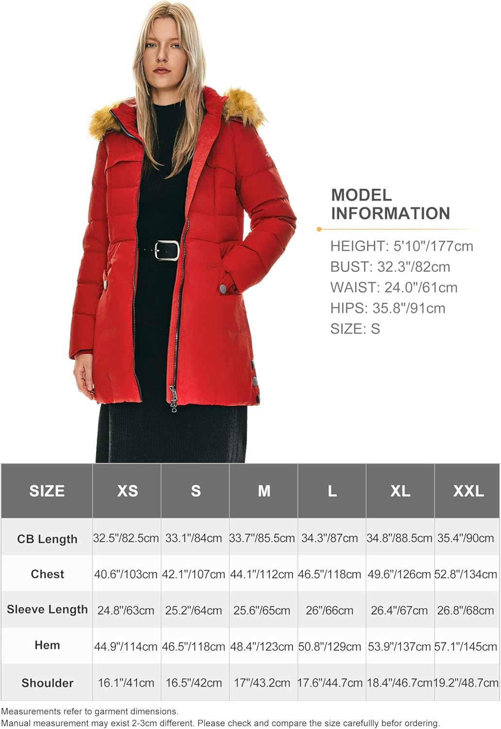 Orolay Women's Winter Down Jacket with Faux Fur Trim Hood - Image 7