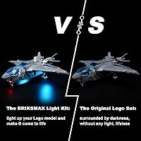Vista 6 de BRIKSMAX Kit de iluminación LED para LEGO-76248 The Avengers Quinjet - Compatible con el modelo de bloques de construcción Lego Marvel, no incluye