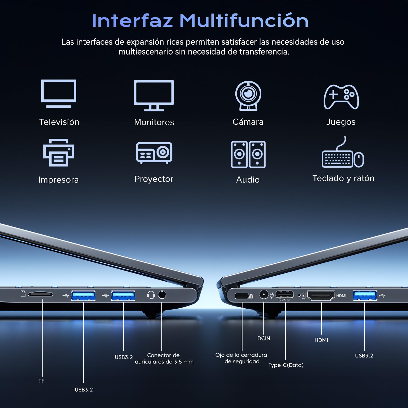 ACEMAGIC 15,6 Pulgadas Ordenador Portatil Procesador Ryzen 4300U (Superar N95/N150/3500U/3200U) hasta 3,7 GHz 16 GB RAM DDR4 512 GB SSD Expansión 2 TB, Portátil USB, BT5, WiFi, HDMI, Laptop Oficina