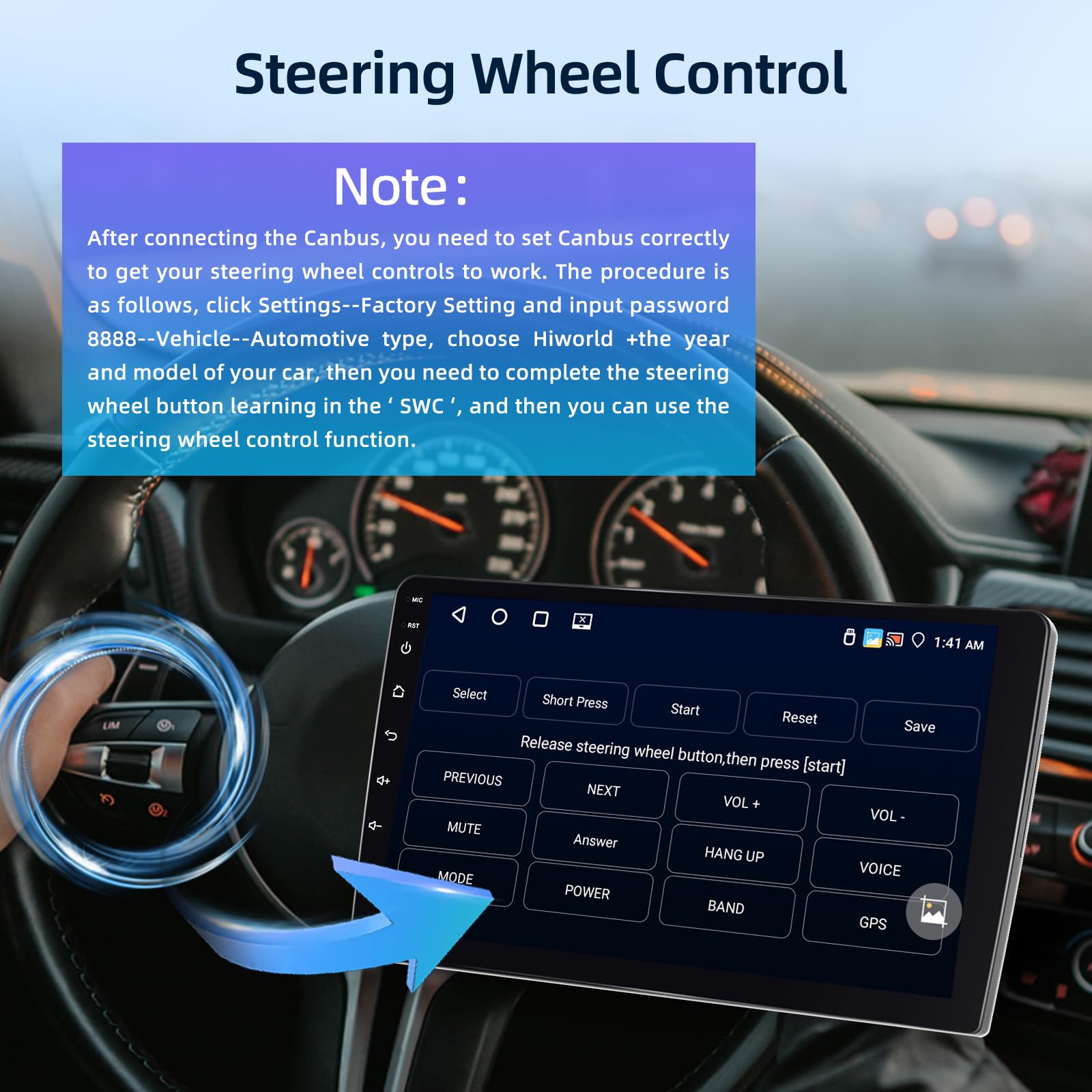 4G+64G Android Autoradio pour Volkswagen VW Tiguan 2006-2016 avec Carplay & Android Auto sans Fil, Écran Tactile IPS 9 Pouces avec GPS, WiFi, 32EQ, Bluetooth 5.0, Radio FM/RDS