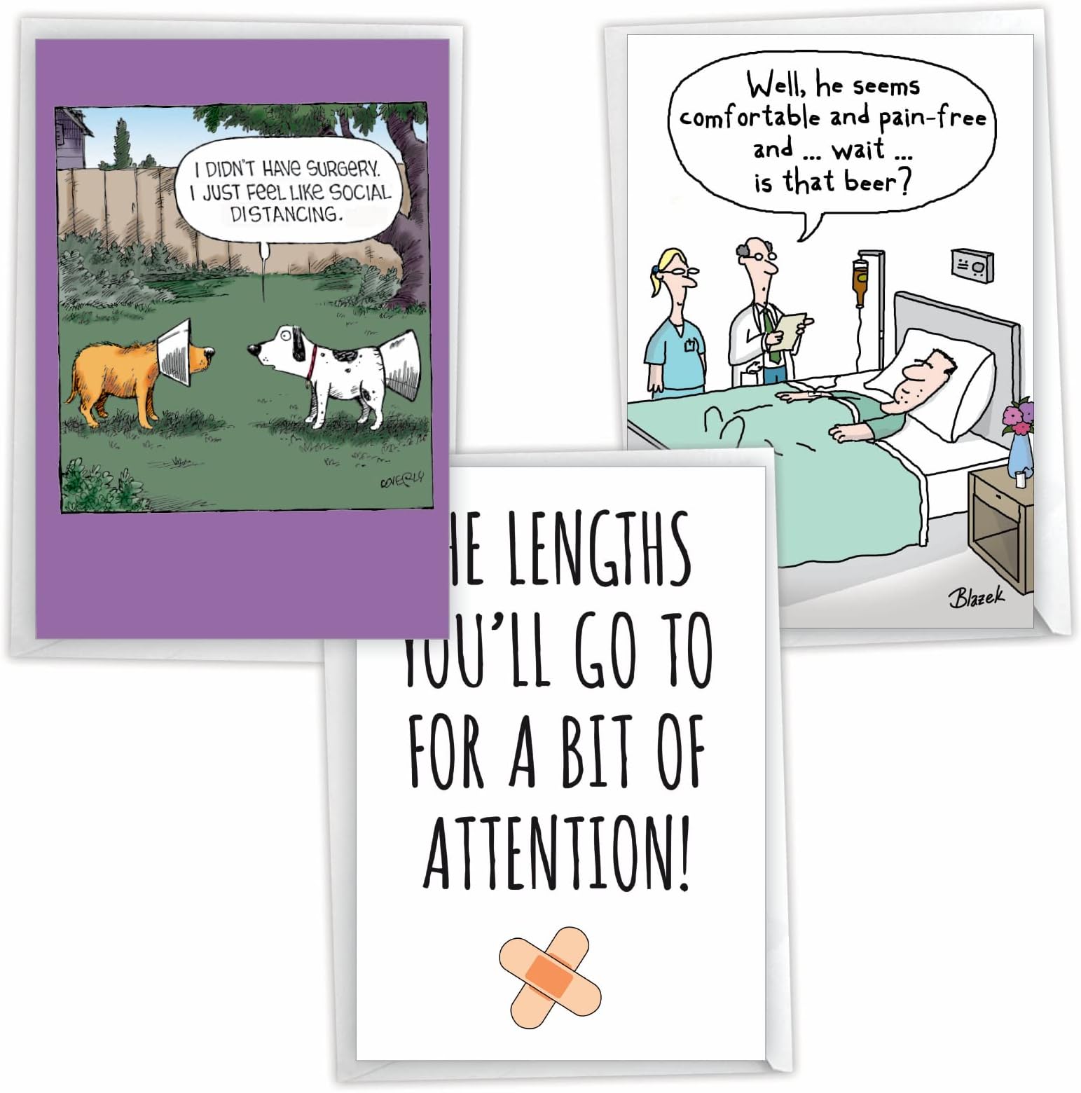 Oatmeal Studios Chicken In Hospital Bed After Crossing