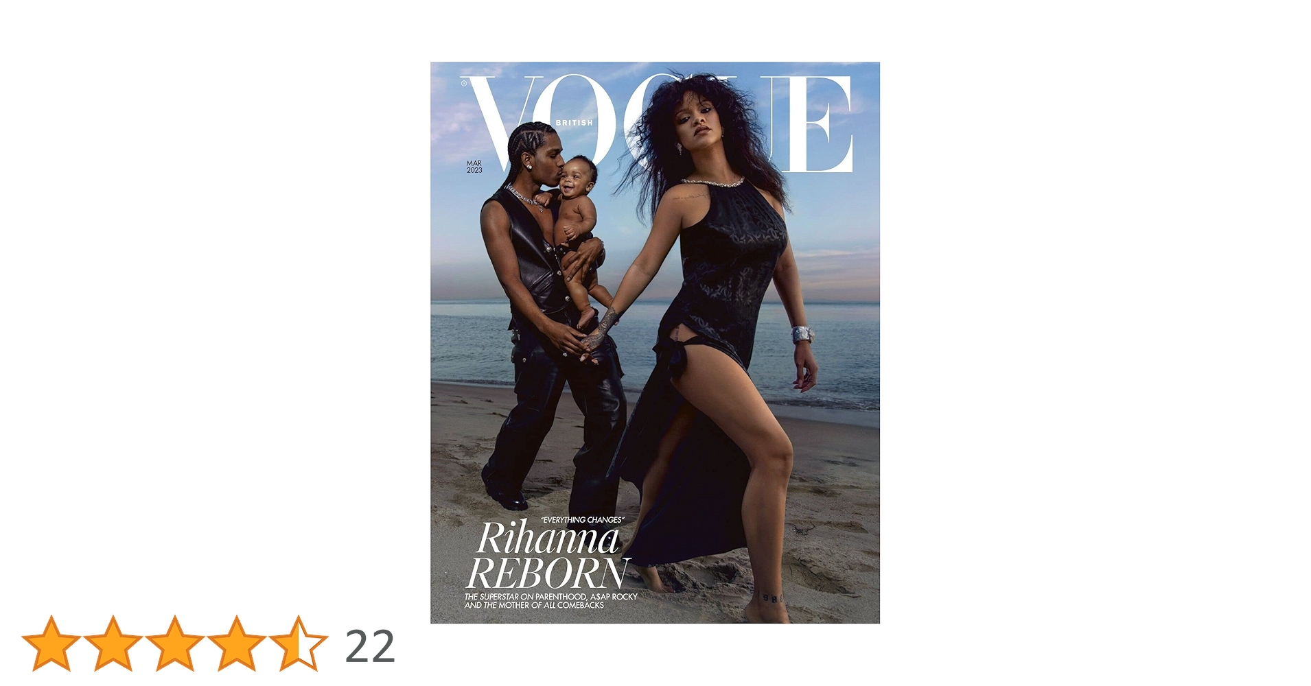 Amazon.co.jp: Vogue UK Magazine March 2023 Rihanna Reborn