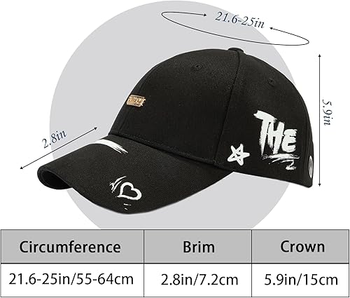 Miniatura 2 de FK FORKICKS Gorra de béisbol de graffiti para hombres, sombreros para mujeres, Gorras para hombres, sombreros de camionero originales, sombrero de