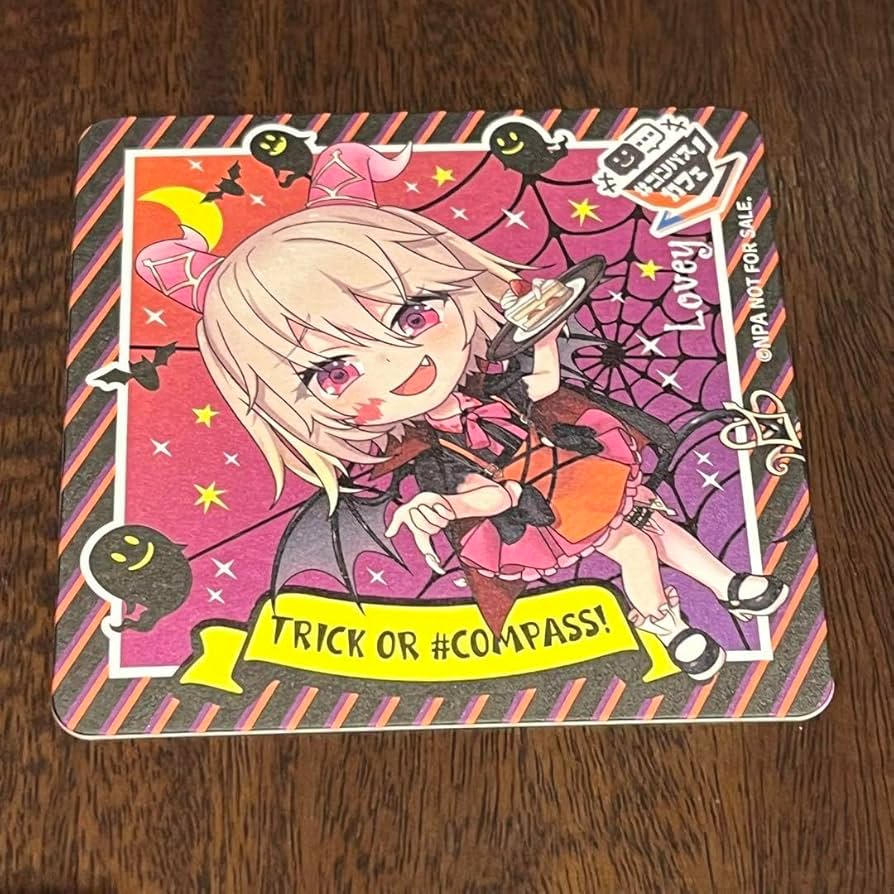 コンパス　コンパスカフェ　2025 ハロウィン　コースター　うら　2枚 コンパス コンパスカフェ 2025 ハロウィン コースター うら 2枚