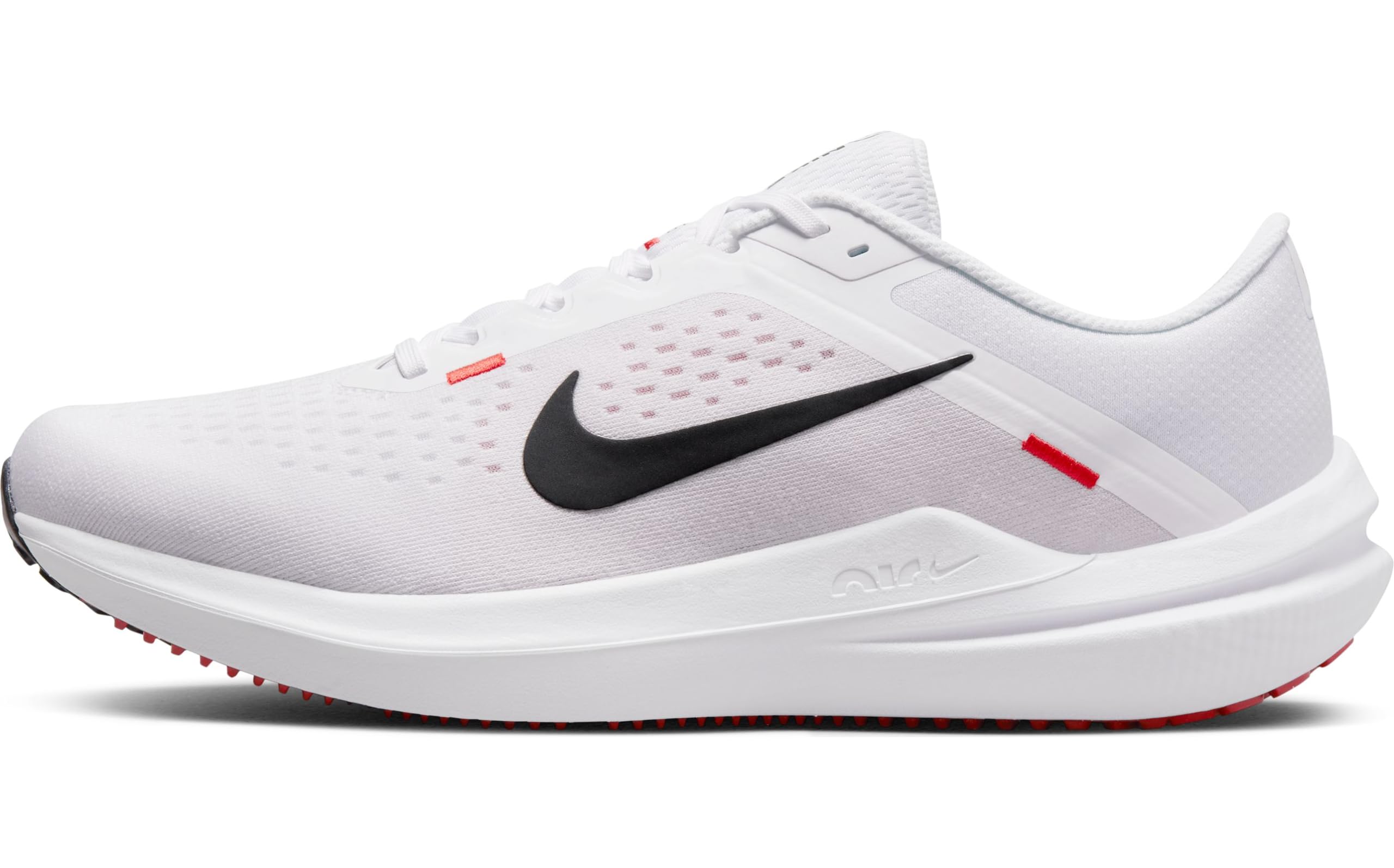 NIKE Men's Running, White Black Light Crimson, 10.5 AU