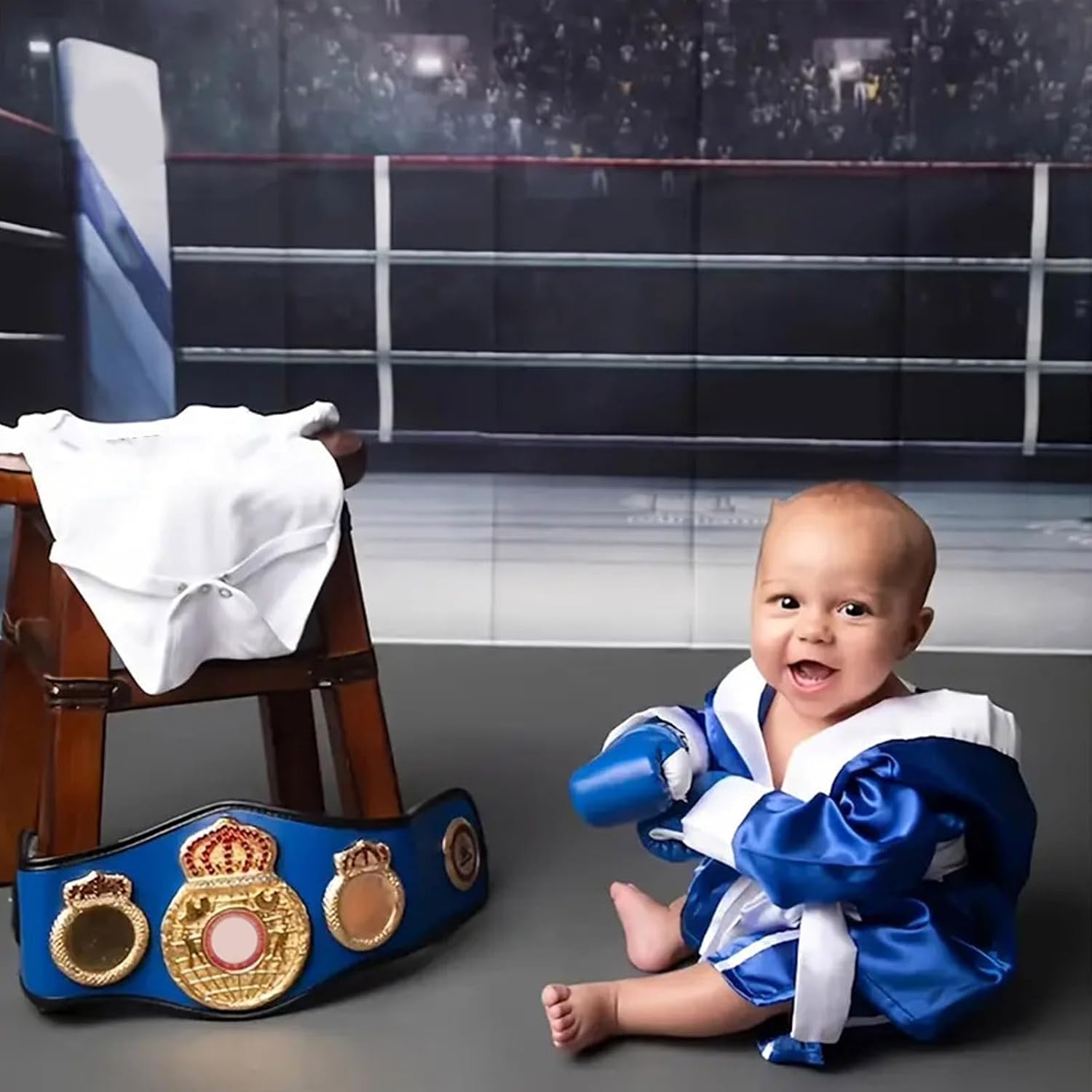 Infant Boxing Theme Photo Costume Quick Dress Outfit for Family Event and Parties Photography Outfit Clothes
