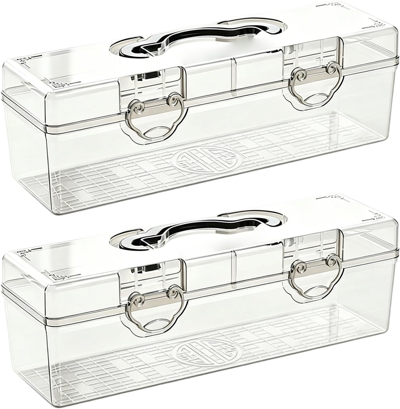 Weight Transparent Art Materials Organizers Container with Strong Design for Painting and Writing Tools Handwriting Brush Tool Box