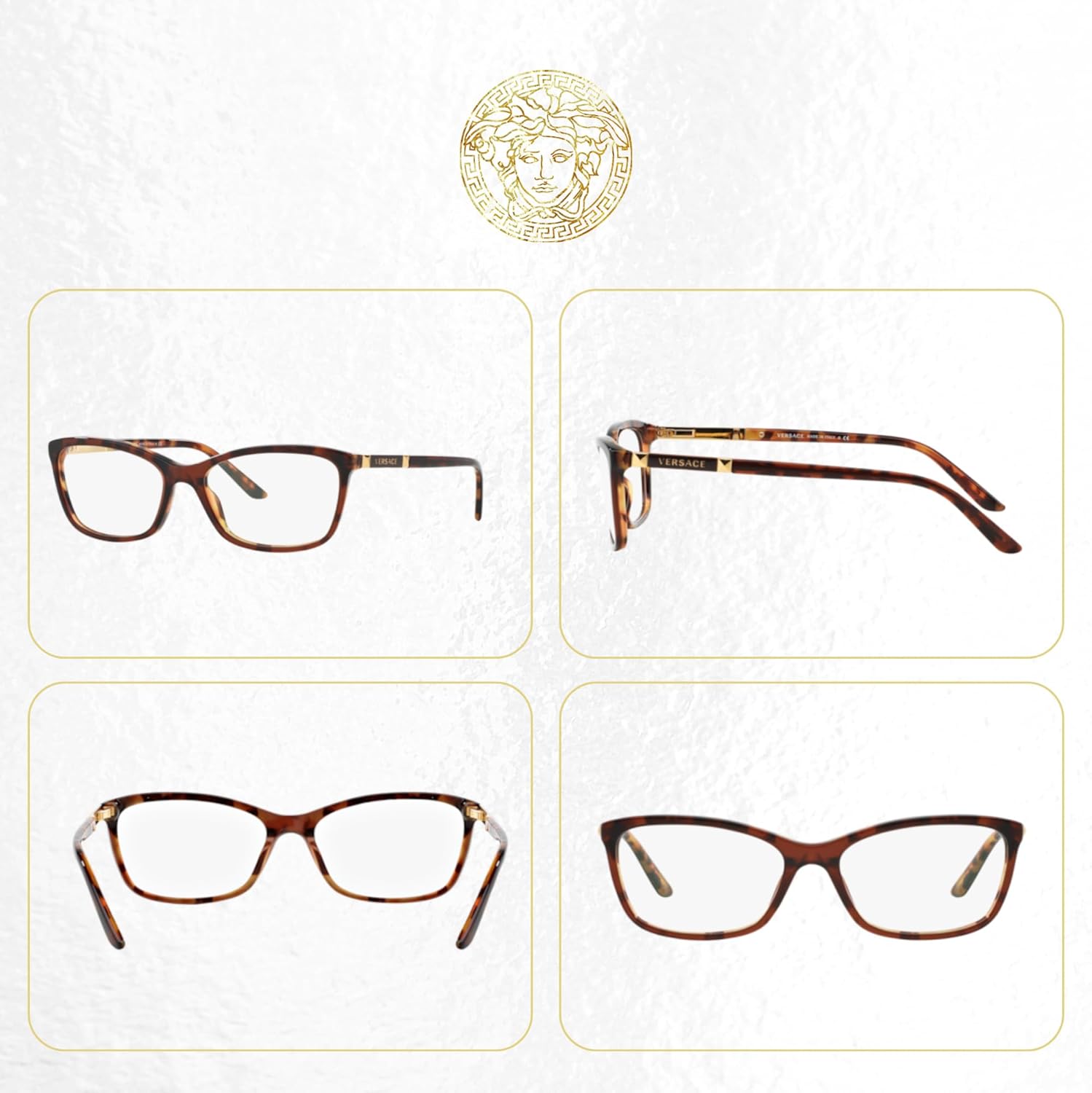 Versace VE3186 Cateye Eyeglasses For Women+BUNDLE with ACCESSORY EYEWEAR KIT - Image 3