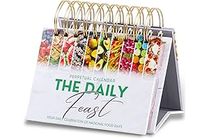 VTPM The Daily Feast: National Food Days Theme, Desk Calendar, Foodie, Daily...