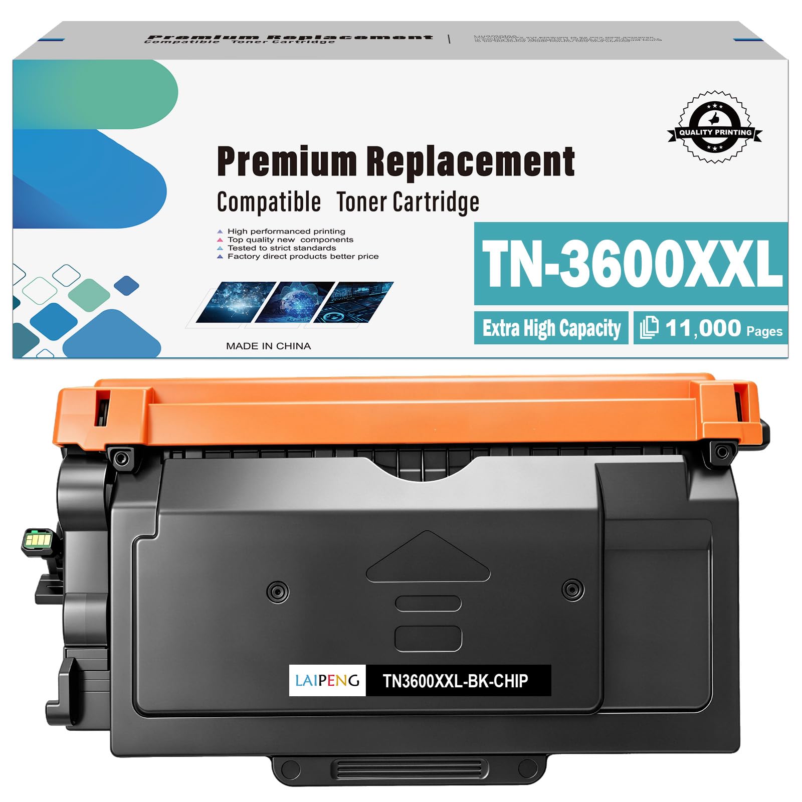 TN-3600XXL TN3600XXL kaseta z tonerem czarnym 11000 stron kompatybilny z Brother HL-L5210 HL-L5215 HL-L6210 HL-L6410 HL-L6415 MFC-L5710 MFC-L5715 MFC-L6710 MFC-L6710 MFC-L6710 66910 Drukarki L6915