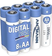 Ansmann Mignon AA Type NiMH – Professional Digital Camera Battery silver