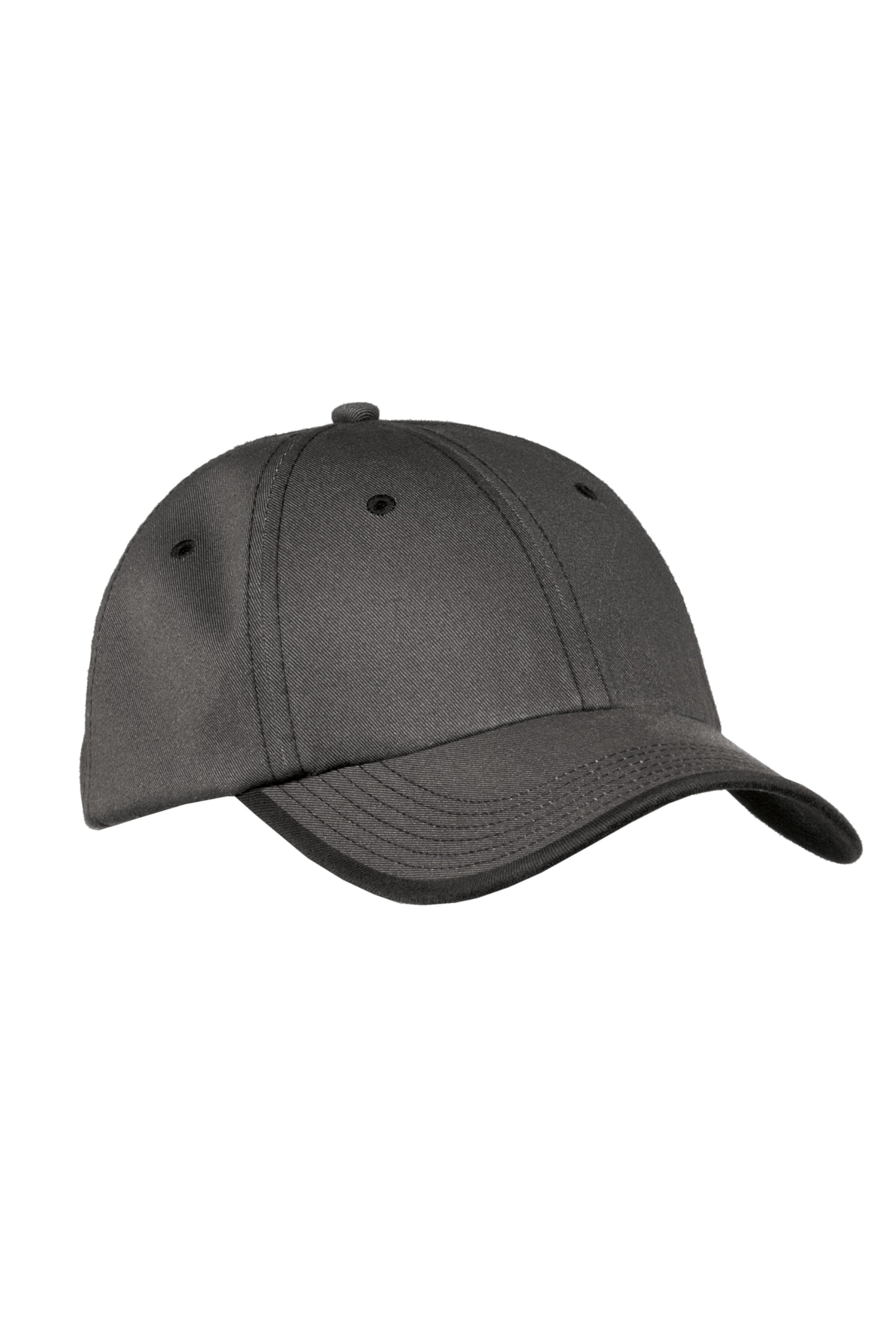 Port Authority Vintage Washed Contrast Stitch Cap,Charcoal/ Black,One Size