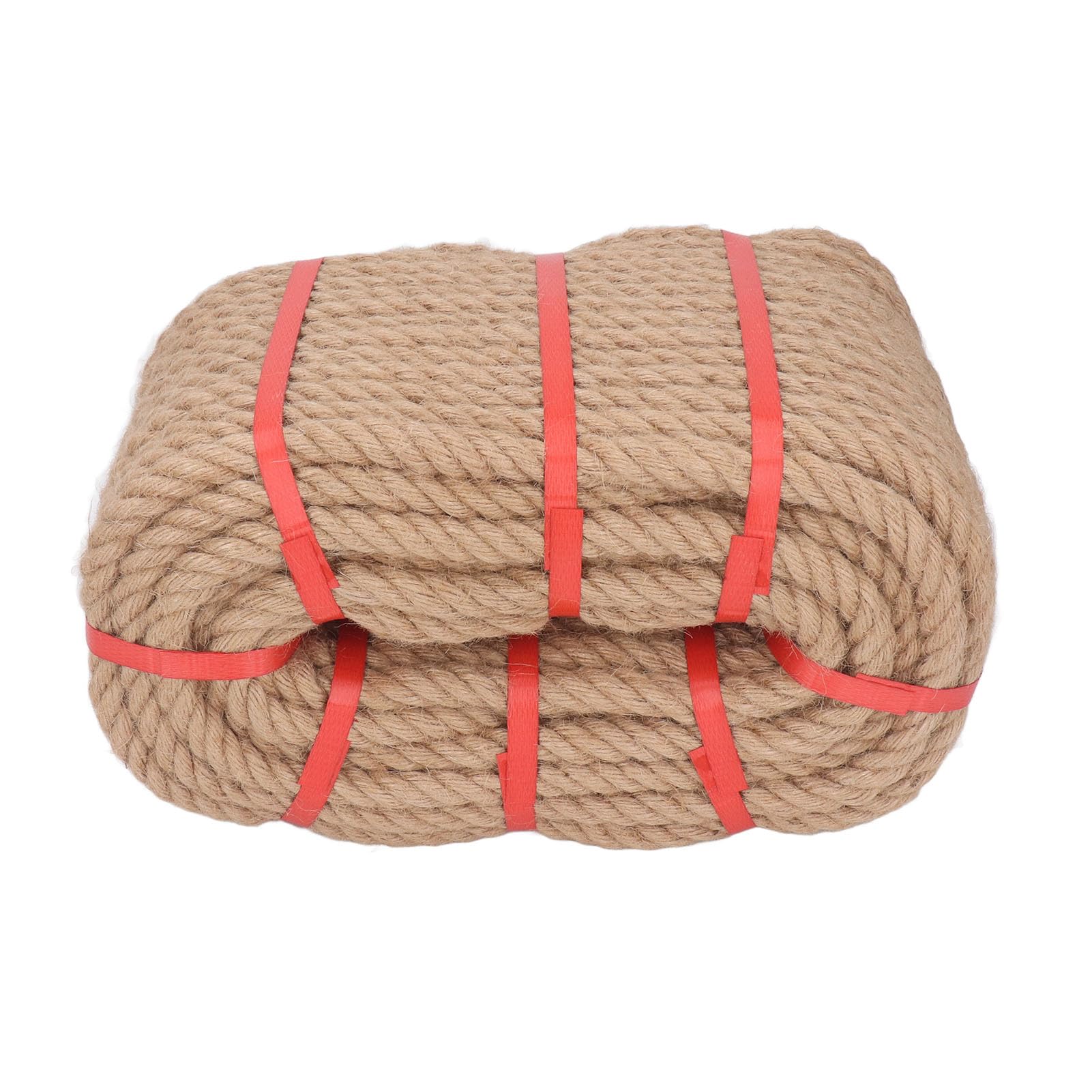 Cuerda de cáñamo Trenzada Mtlavishness, Cuerda de Fibra Natural multifilamento para Seguridad y protección, Ideal para Manualidades, decoración del hogar y proyectos de (16 mm)