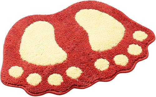 Vista 17 de MIFXIN Tapete de baño antideslizante con pies grandes, absorbente, para baño, inodoro, ducha, cocina, decoración del hogar (gris, 19 x 26 pulgadas)