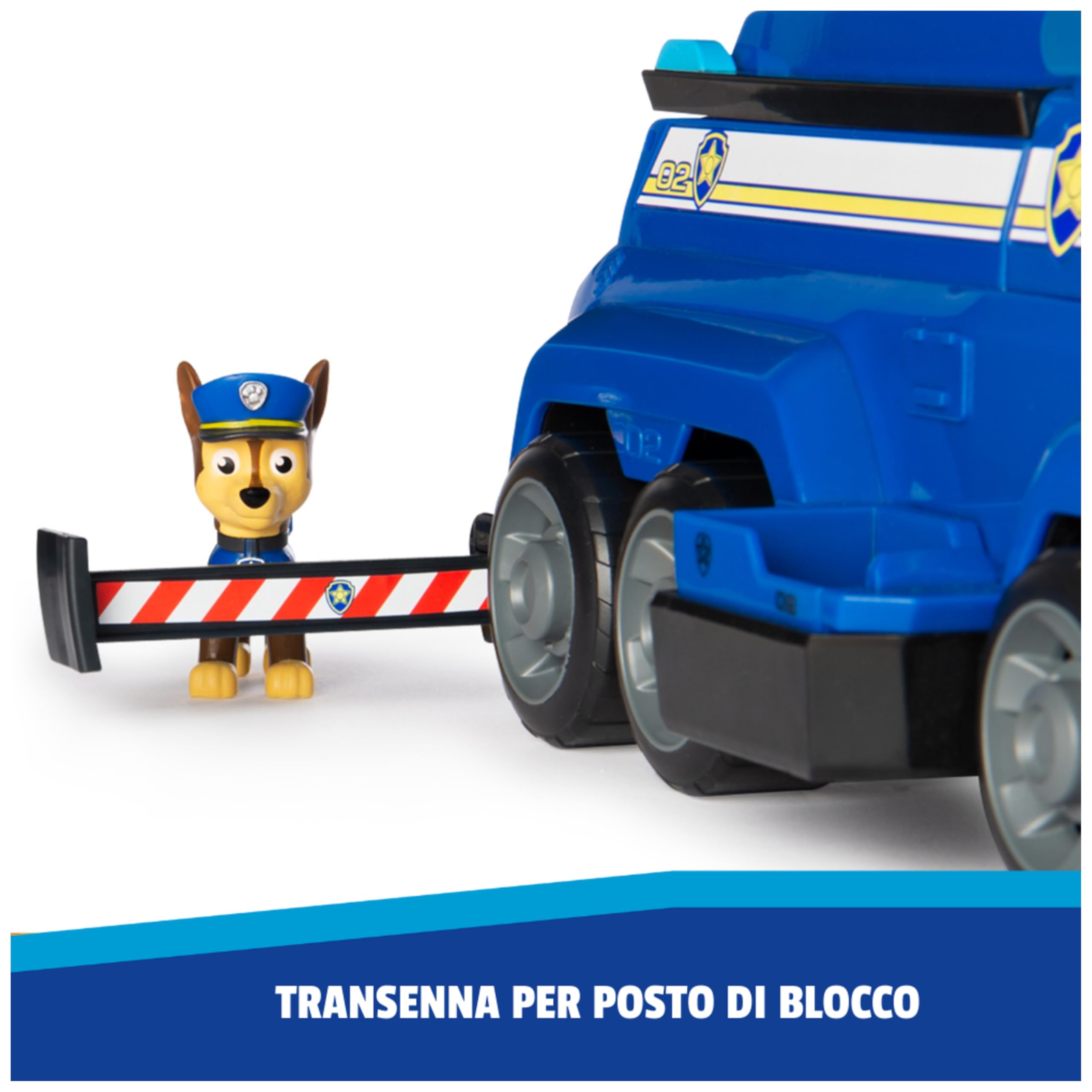 Paw Patrol Team Cruiser, Veicolo di Grosse Dimensioni con Action Figure Speciali di Chase, Marshall, Skye, Rubble, Rocky e Zuma, Giocattoli per Bambini e Bambine da 3 Anni in su