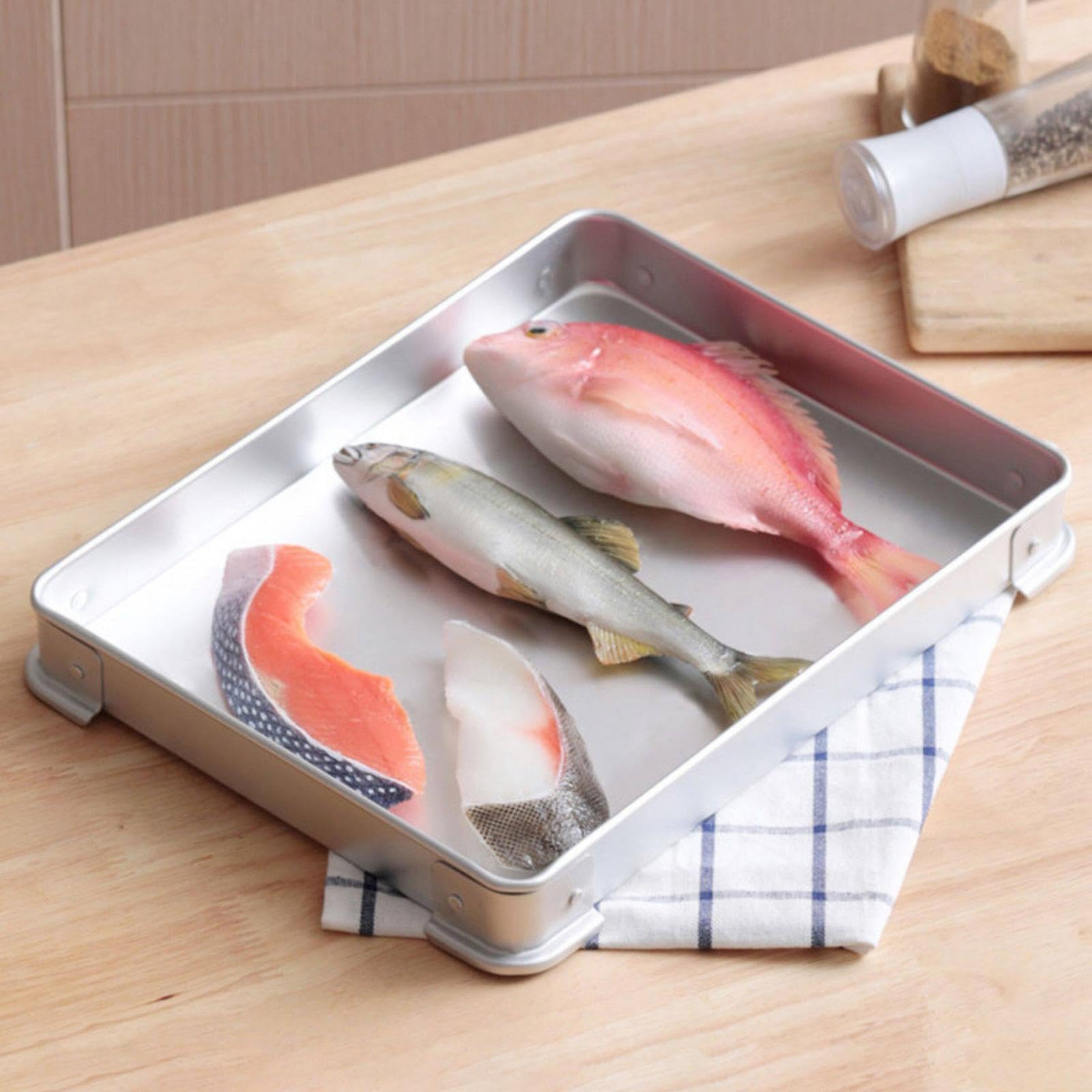Contenitore per Alimenti da Frigorifero, congelatore, Professionale, di, Robusto, Compatto, salvaspazio, Durevole e Versatile in, 48 Cm X 37 Cm X 5 Cm