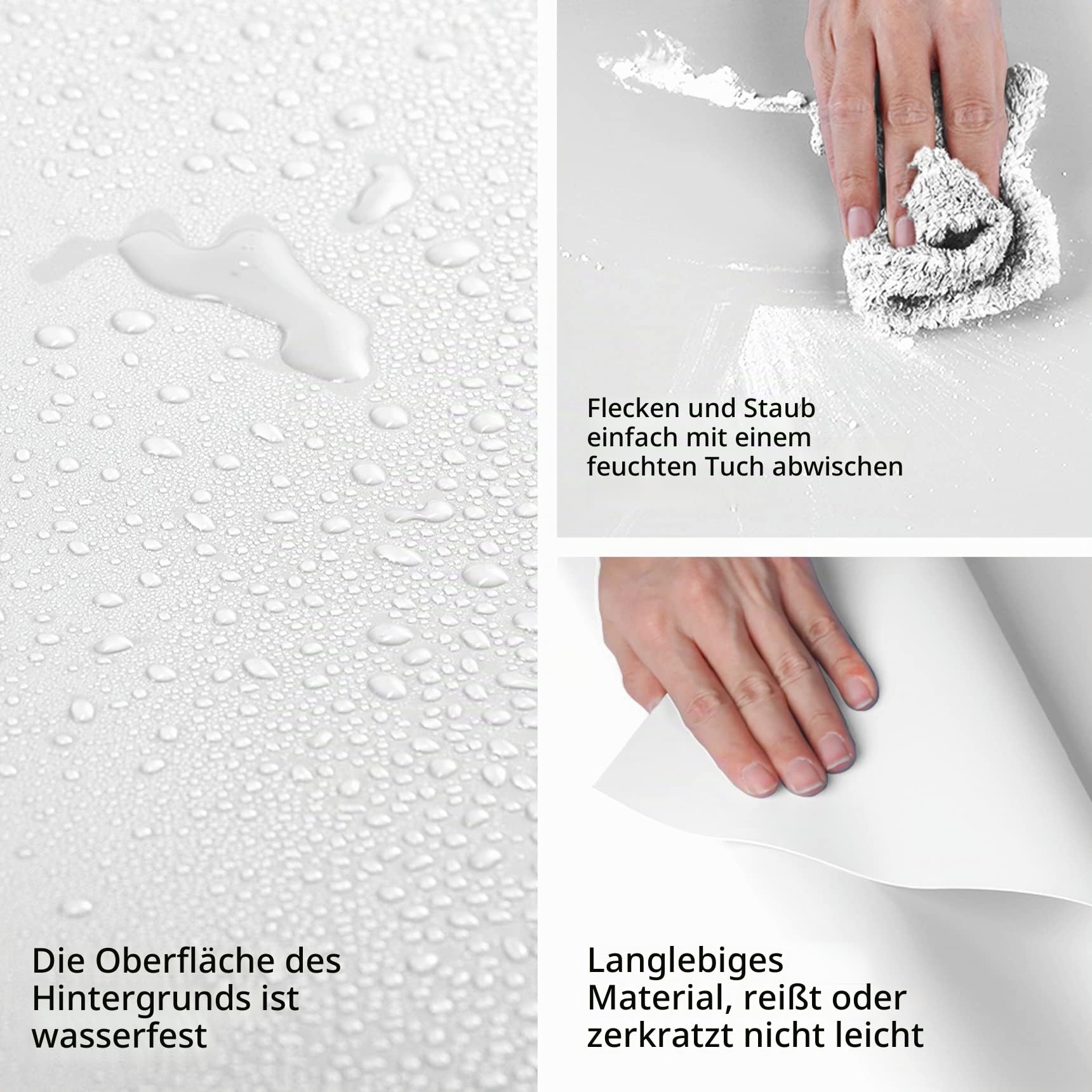 Selens 120 x 240 cm PVC Hintergrund Fotografie Hintergründe Weiß Backdrop