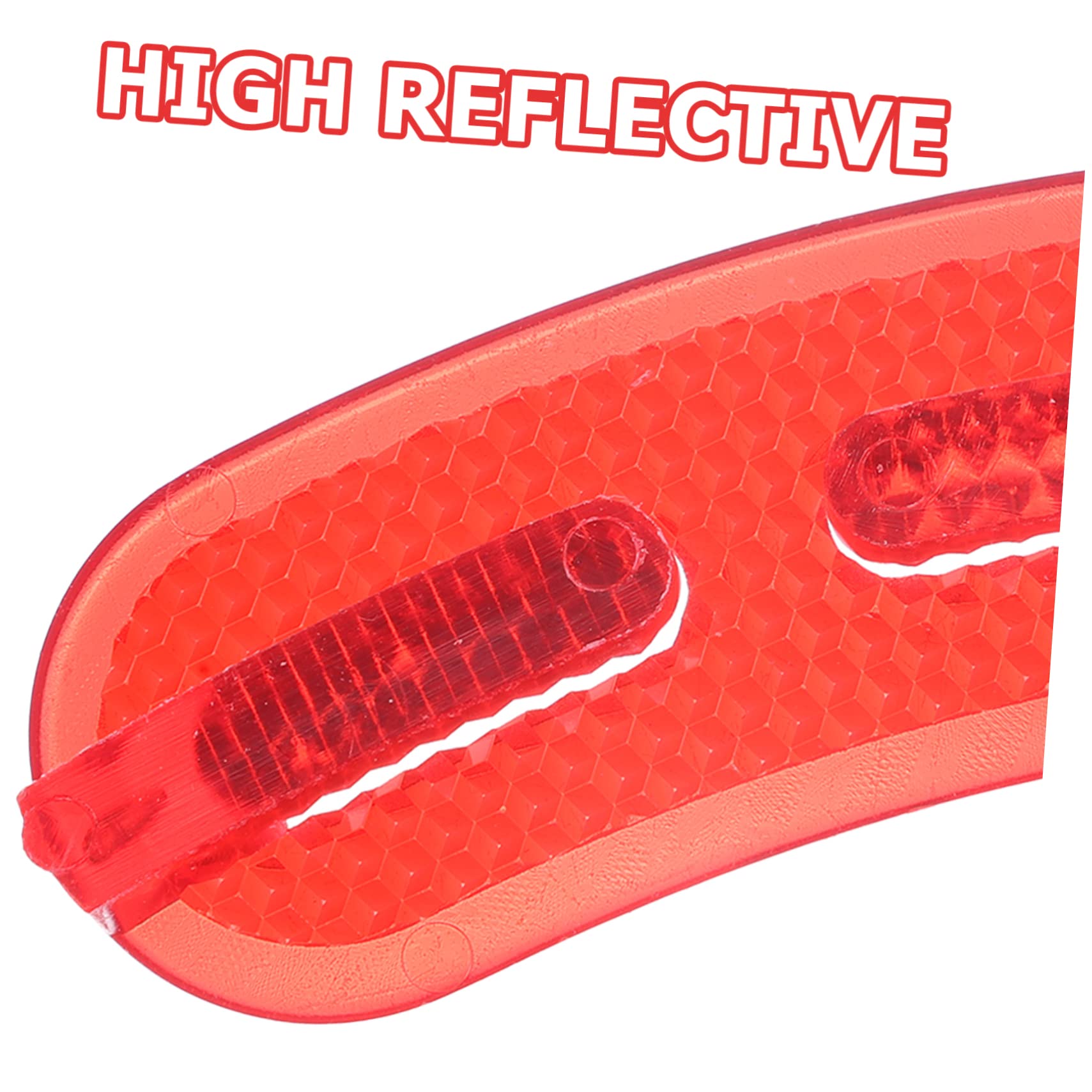 VICASKY 20pcs Wheel Reflectors High Reflective Replaceable Signs for Professional Bicycles Lightweight and Easy to Install Bike Accessories for Enhanced Safety