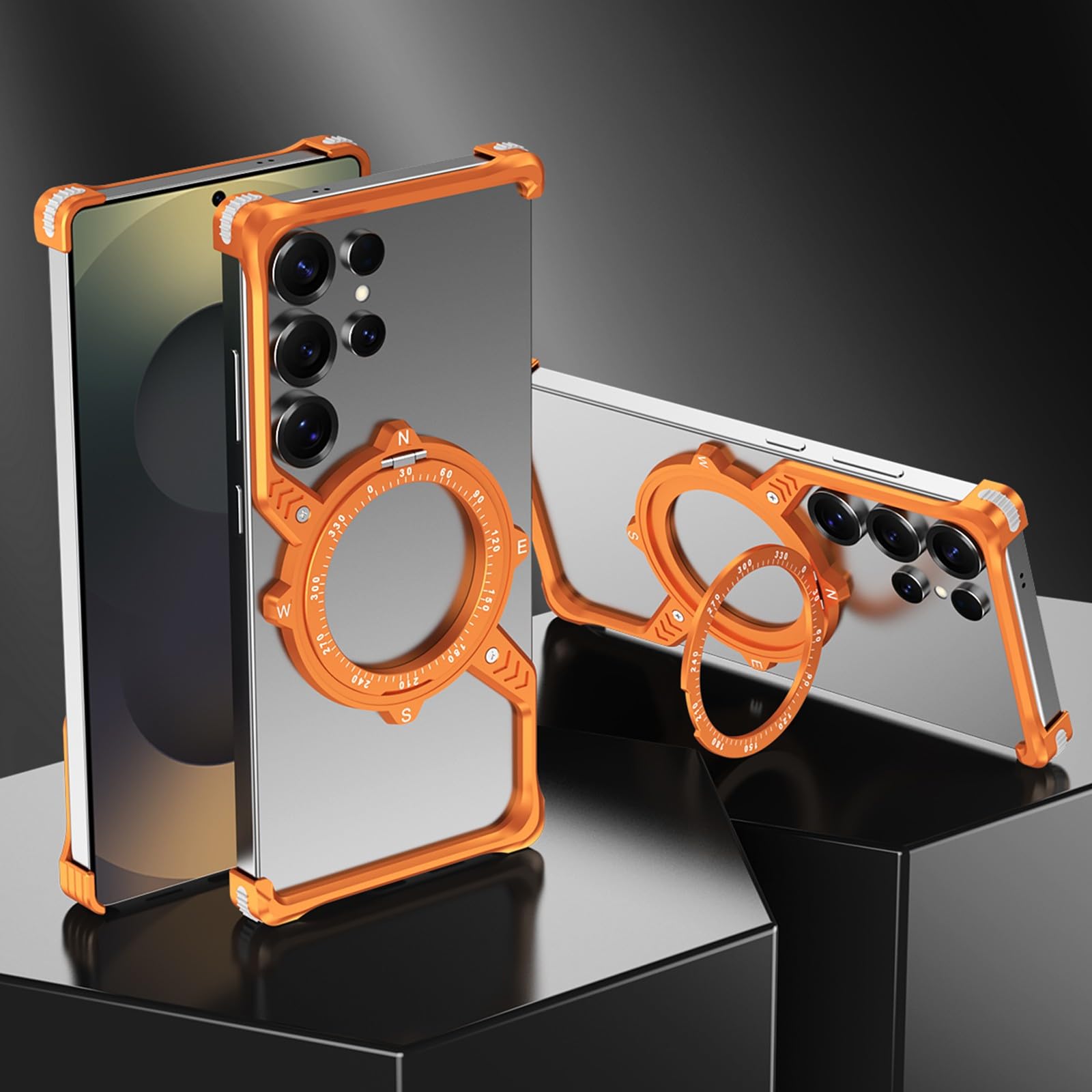 Coque Samsung S25 Ultra orange au design épuré premium - 6