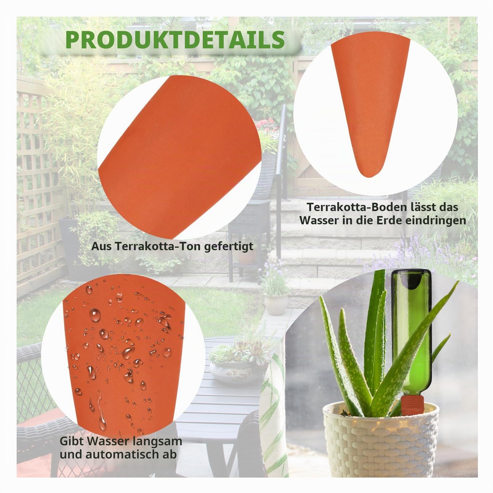 8 Stück Automatisch Bewässerung Set, Selbstbewässerung Spike, Pflanzen Wasserspender, Automatische Pflanzenbewässerung Ausrüstung, Einstellbar Bewässerungssystem, Für Innen- und Außenpflanzen