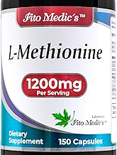 FITO MEDIC'S Lab - Methionine, L Methionine 1200mg | 150 Capsules, Antioxidant Promoter | Ultra high Absorption.