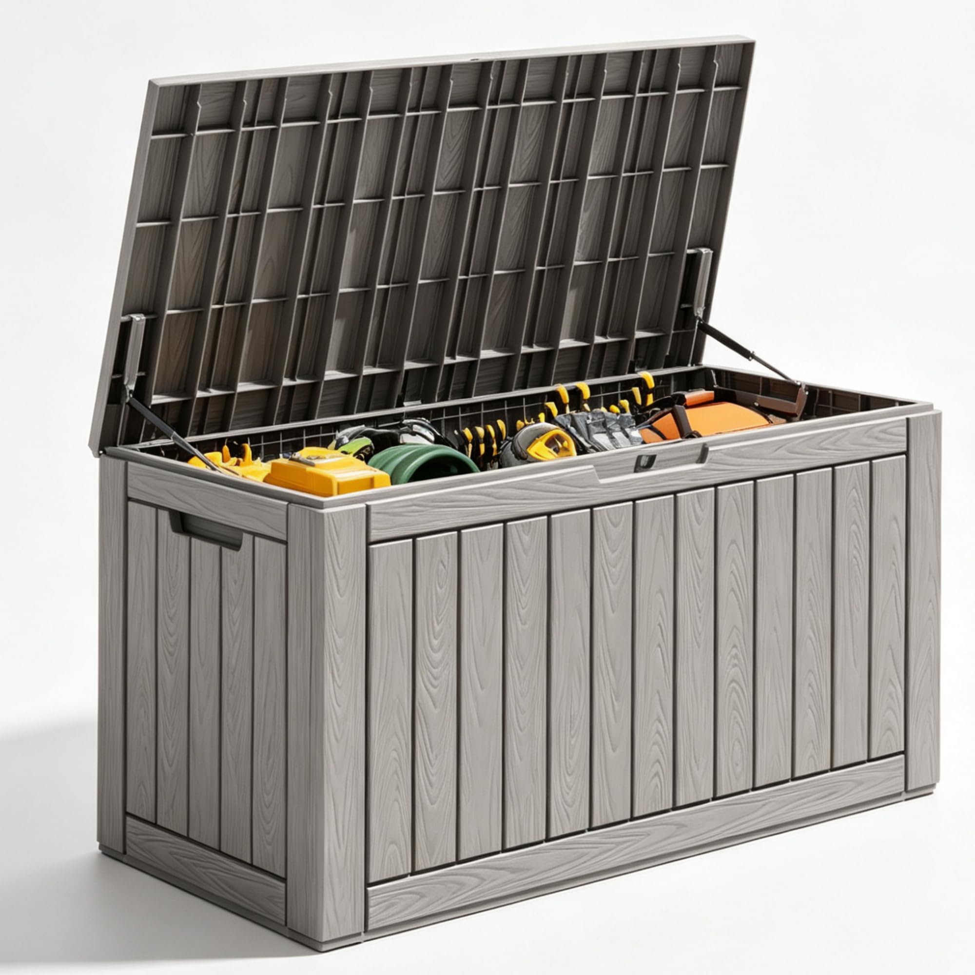 Outdoor Storage Box Waterproof, 150 Gallon Deck Box For Patio Storage