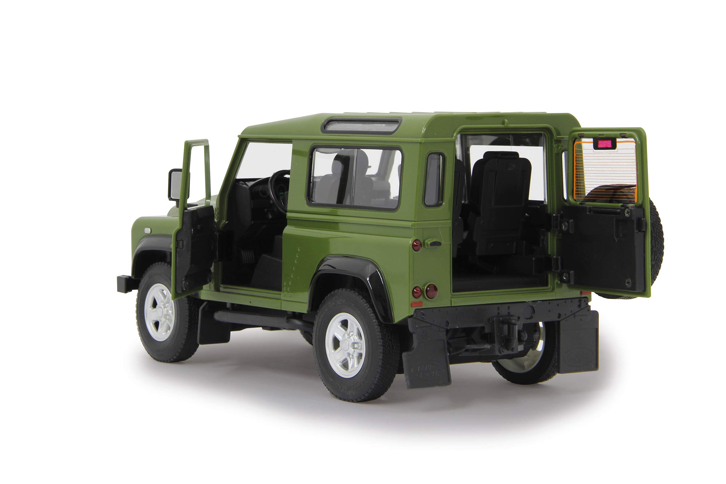 Jamara 405155 - Land Rover Defender Samochód Zdalnie Sterowany, Zielony, od 6 lat, skala 1:14