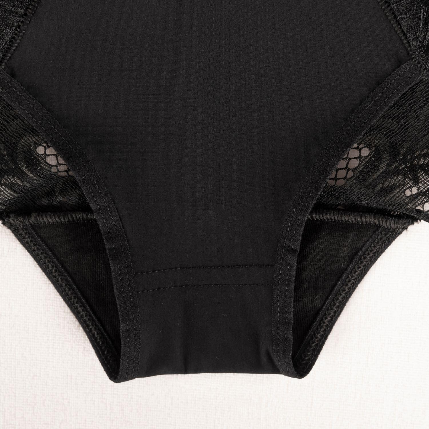 Wolbar Miederhose Damen Miederslip Hoher Taille Slip Shapewear Damen Figurformende Bauchweg Unterhose Spitze Sexy Unterwäsche Miederpant WB406
