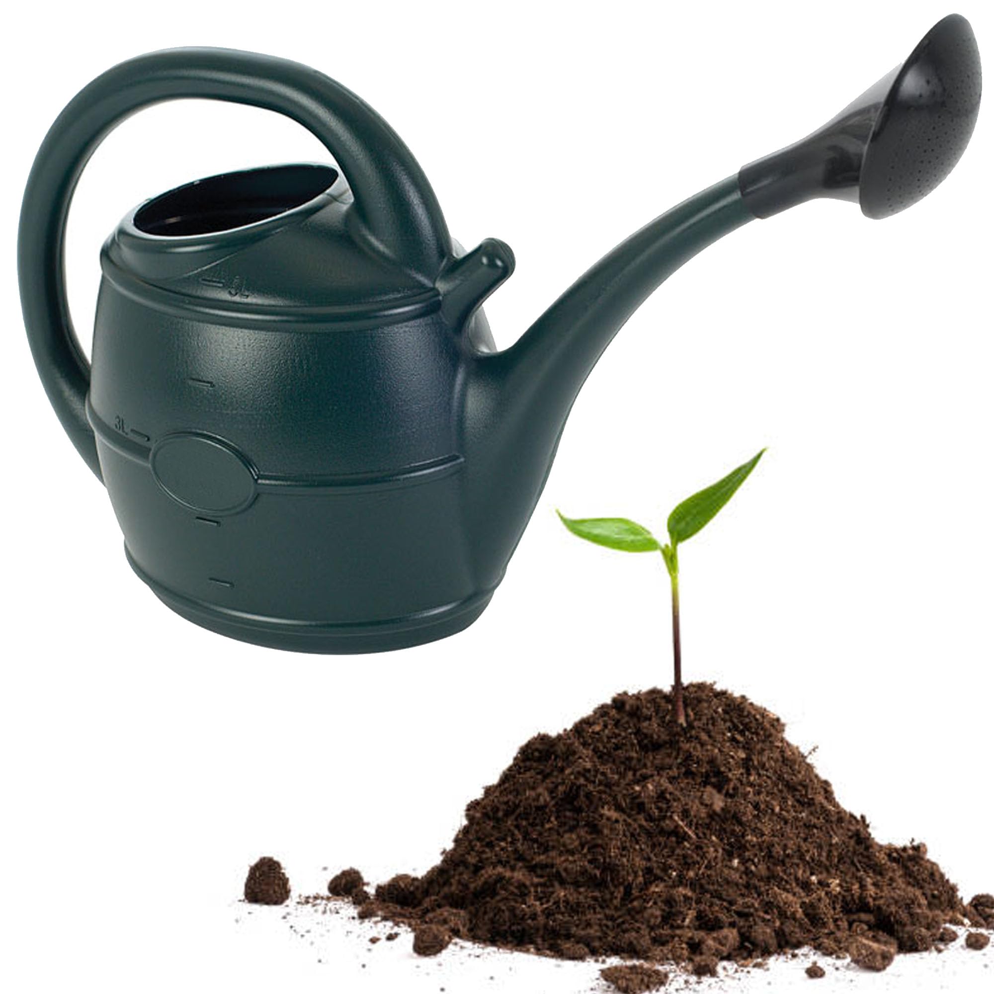 Storm Trading Group Green 13L Watering Can With Rose Head Easy To Use With Generous 13 Litre Capacity Ideal For Everyday Gardening Tasks