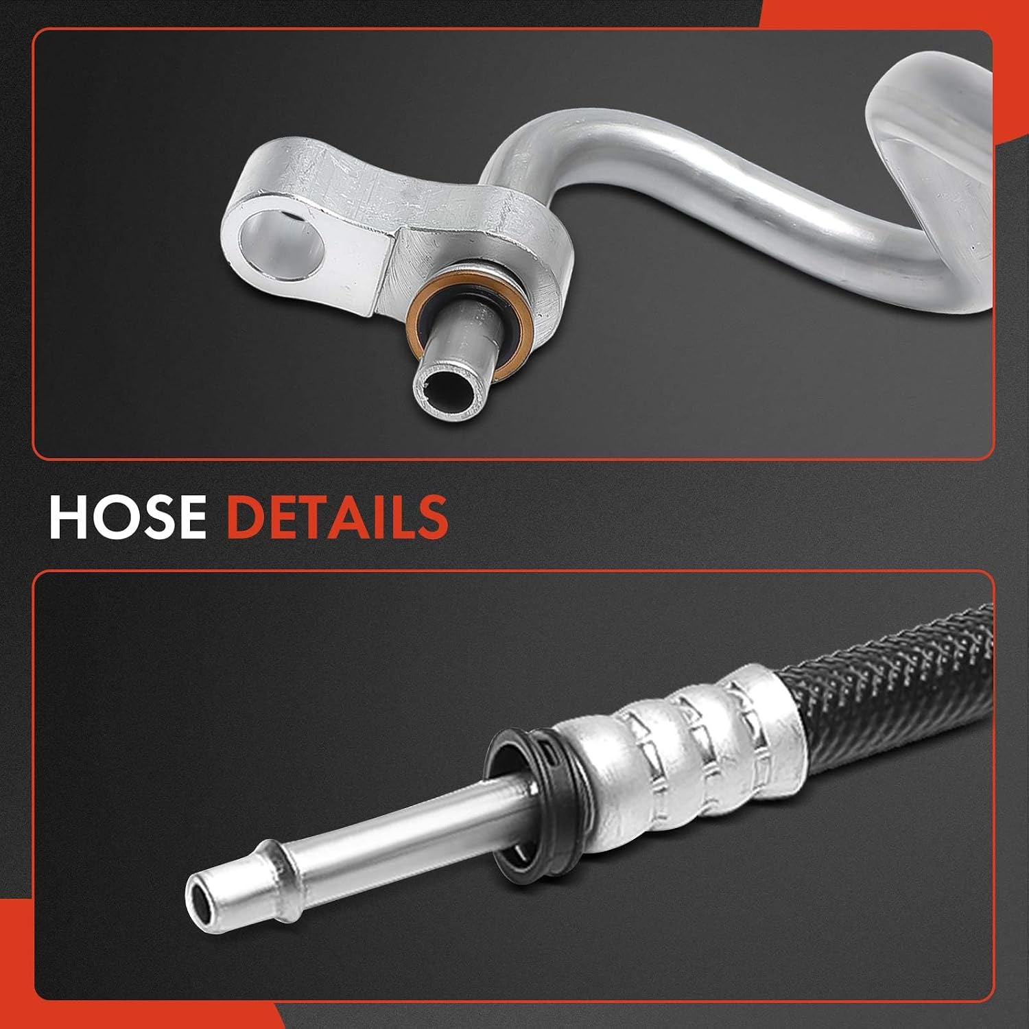 A-Premium Automatic Transmission Oil Cooler Line Hose Assembly | Compatible with GMC Acadia 2017 2018 2019, 2.5L