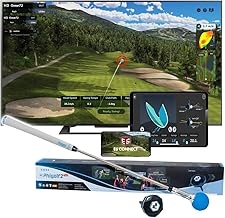 PHIGOLF Home Golf Game Simulator: Enjoy Interactive Golf with Motion Sensor & Swing Stick for Indoor & Outdoor Fun – 38,000+ Courses Worldwide, Compatible with Android, iOS, App & E6 Connect