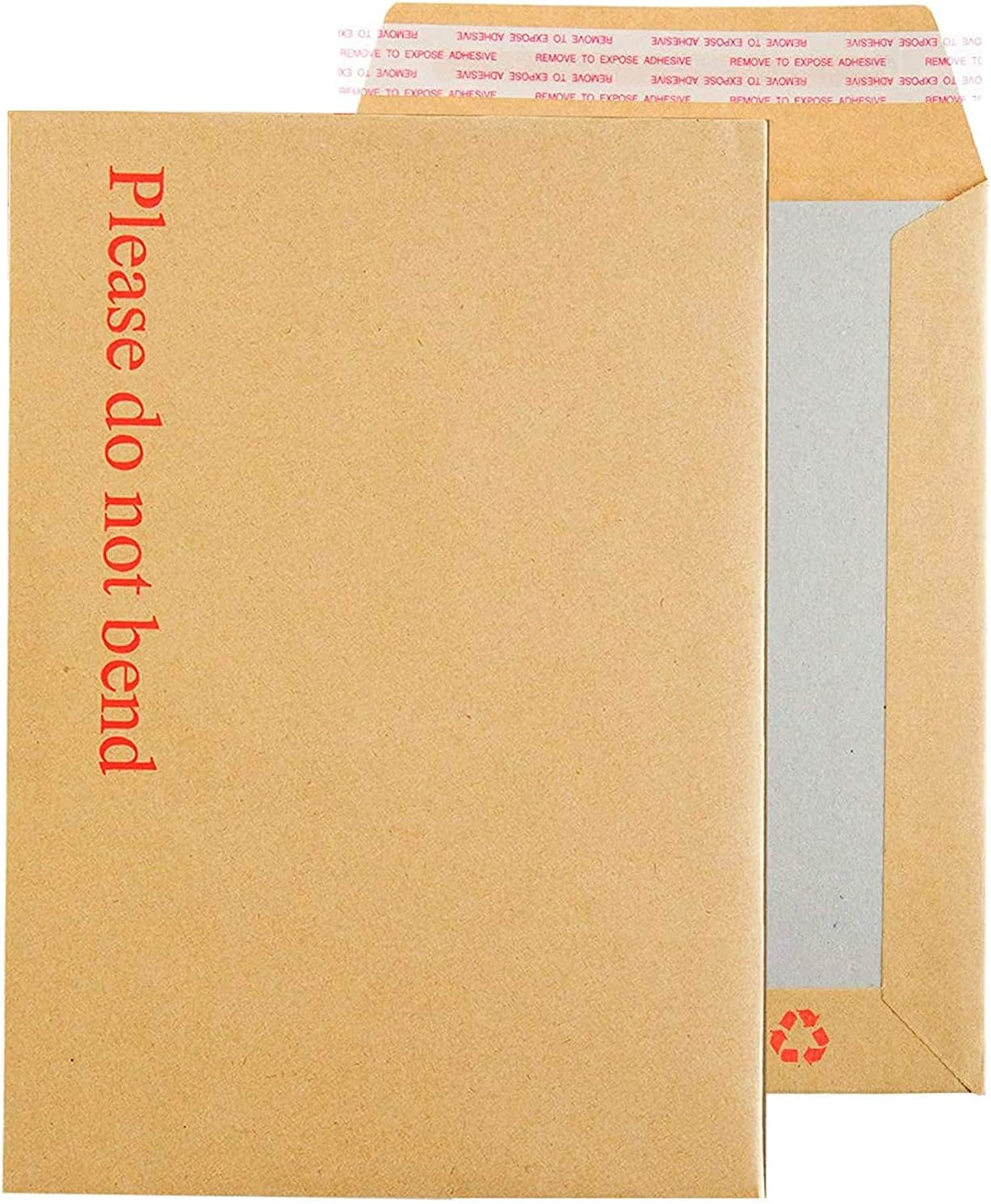 250PCS 229mm x 162mm A5 C5 Manilla Hard Board Backed Envelopes Please Do Not Bend Right Pack (Box Pack of 250)