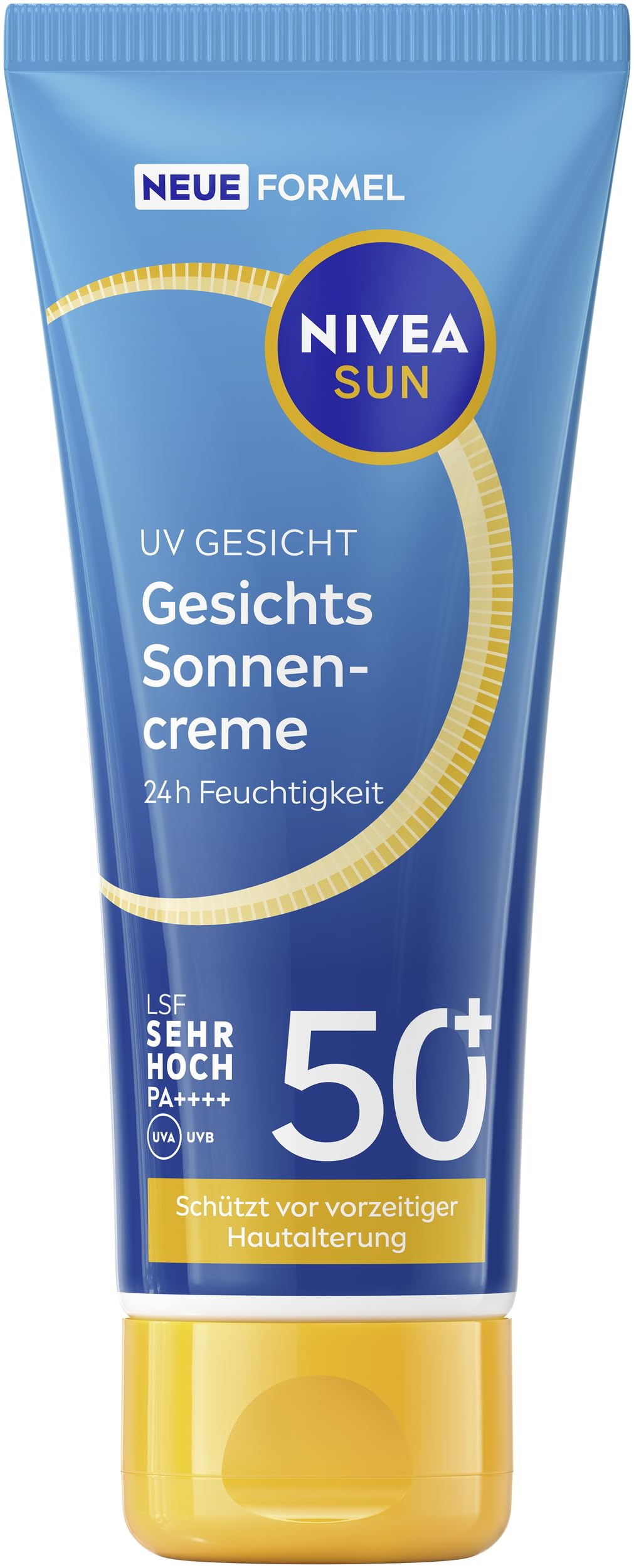 NIVEA SUN UV Gesicht Gesichts-Sonnencreme mit LSF 50+, sofortiger & wirksamer Sonnenschutz für das Gesicht, Sonnencreme mit 24h Feuchtigkeitspflege (40 ml)