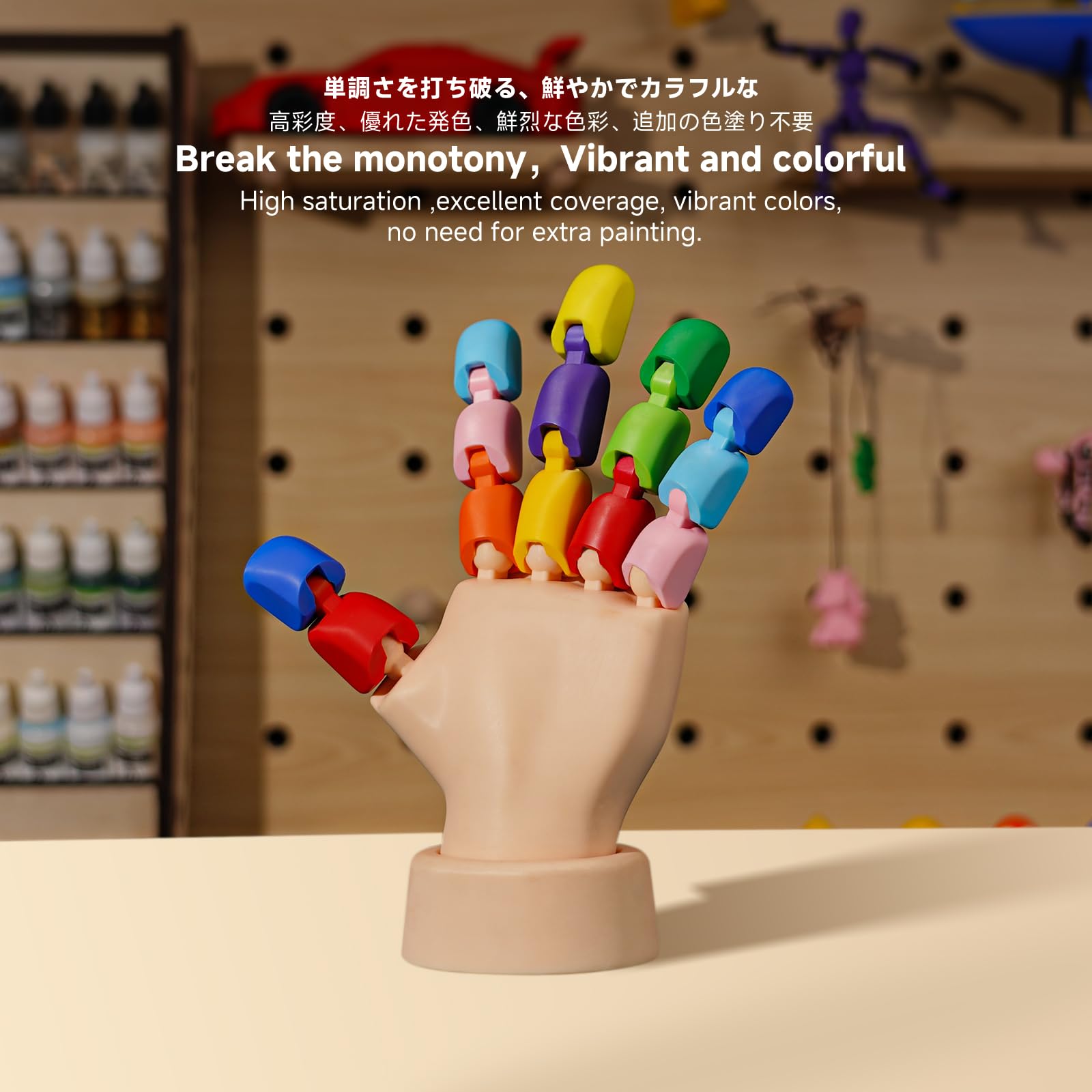 RESIONE CL-TH Colour 3d drucker resin, 10 leuchtende Farben, tough resin & abs like resin für Actionfiguren & Mecha-Teile – 1000g (Neonorange)