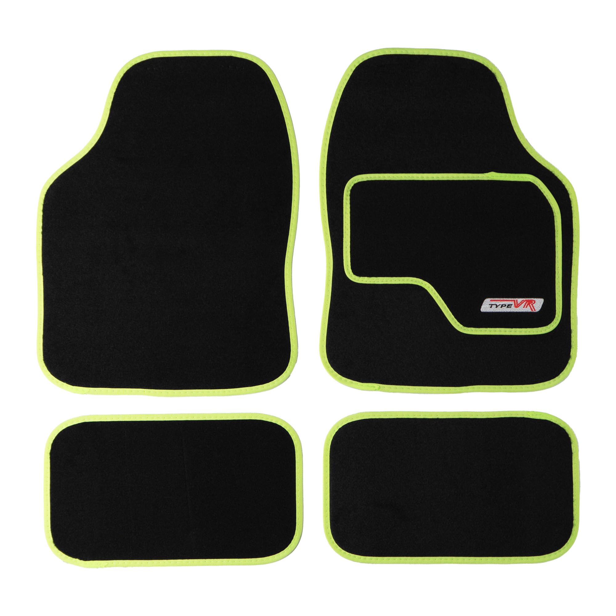 Sakura SS5308 Universal Car Mat Set, Lime