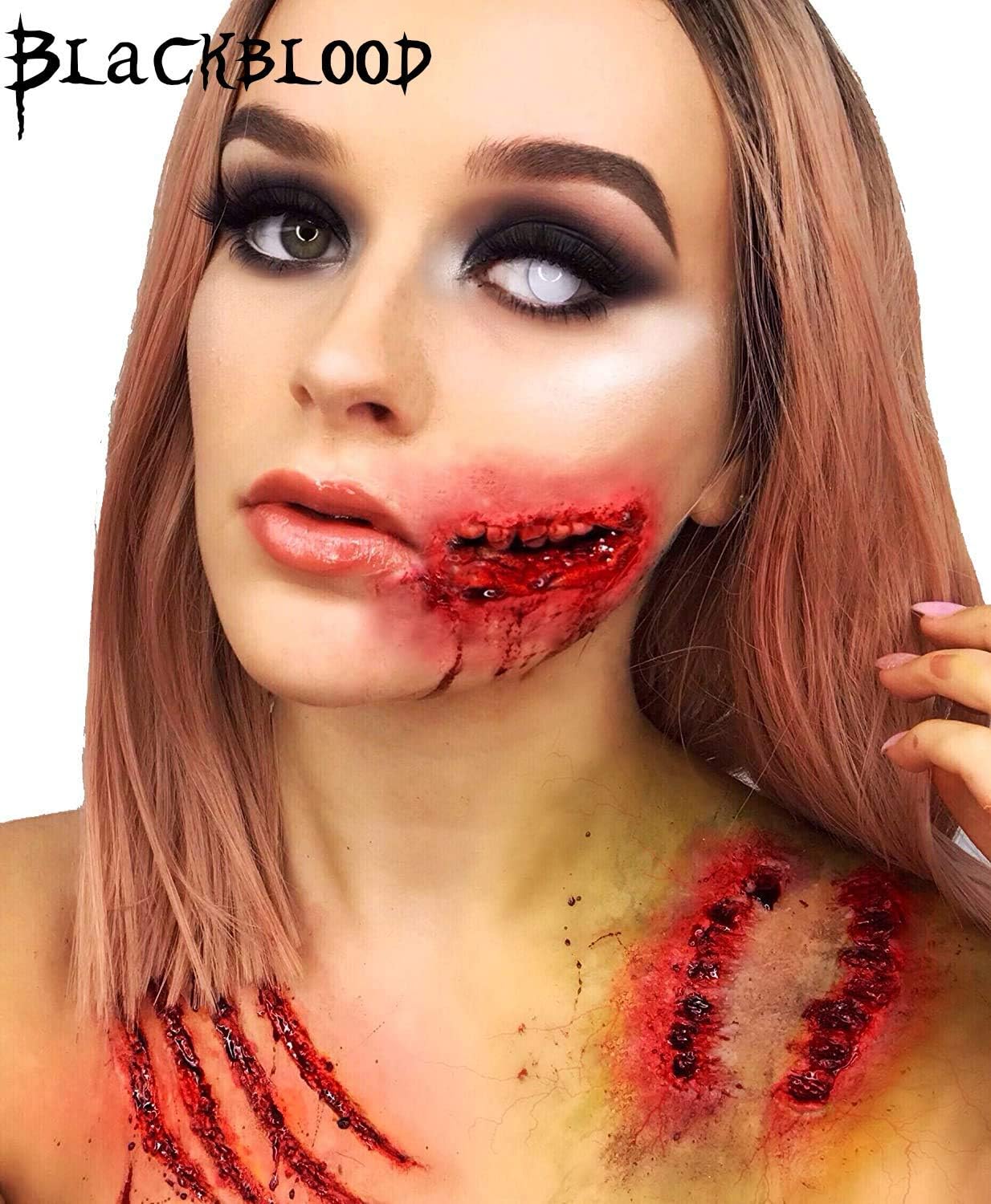 Blackblood The Fake Blood 60ml for Horror Fake Blood Scary Prank & Halloween Party (Bloodyred) (60ml) 4