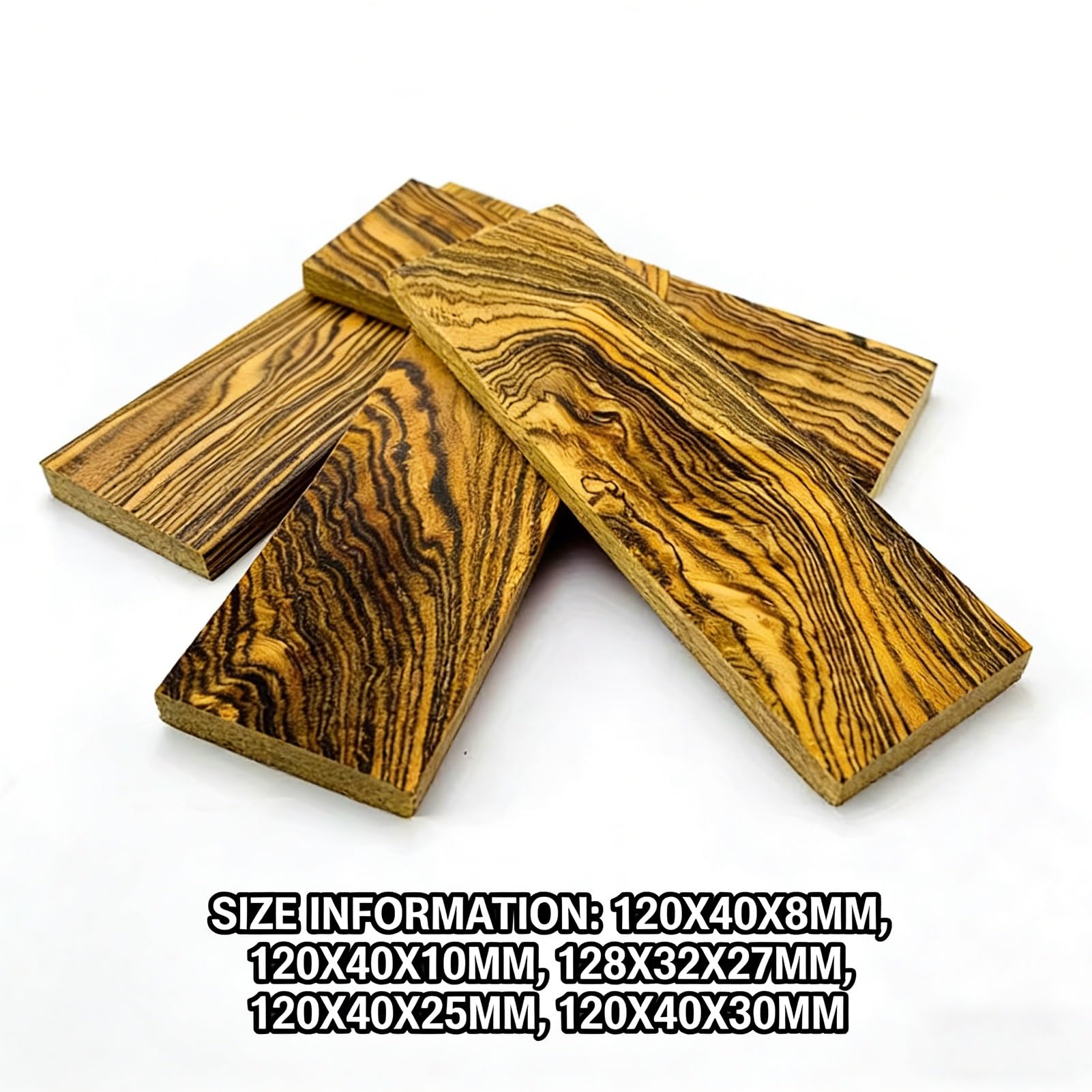 Messergriff Waage 2er-Pack Holz-Messergriffmaterial, DIY-Schalen Aus Natürlichem Hartholz Für Heimwerkerhandwerk Und Individuelle Messergriffe(120X40X30MM)