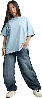 بنطلون جينز للنساء بقصّة منفوخة من ASTK (عبوة من قطعة واحدة)