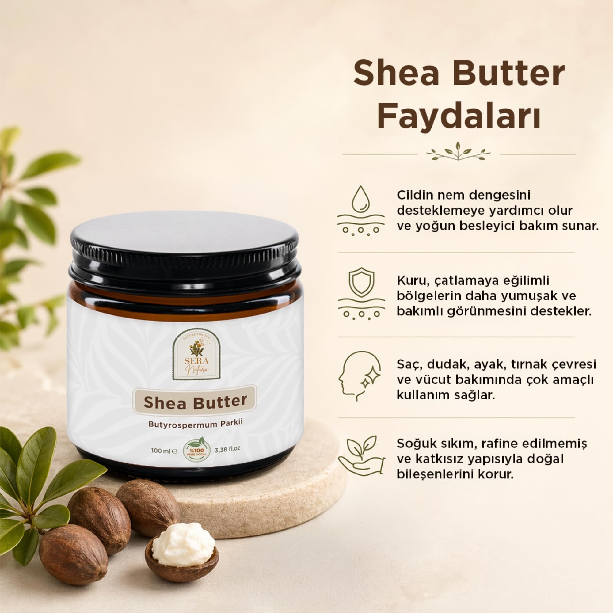 Shea Butter Yağı 100 ml%100 Saf