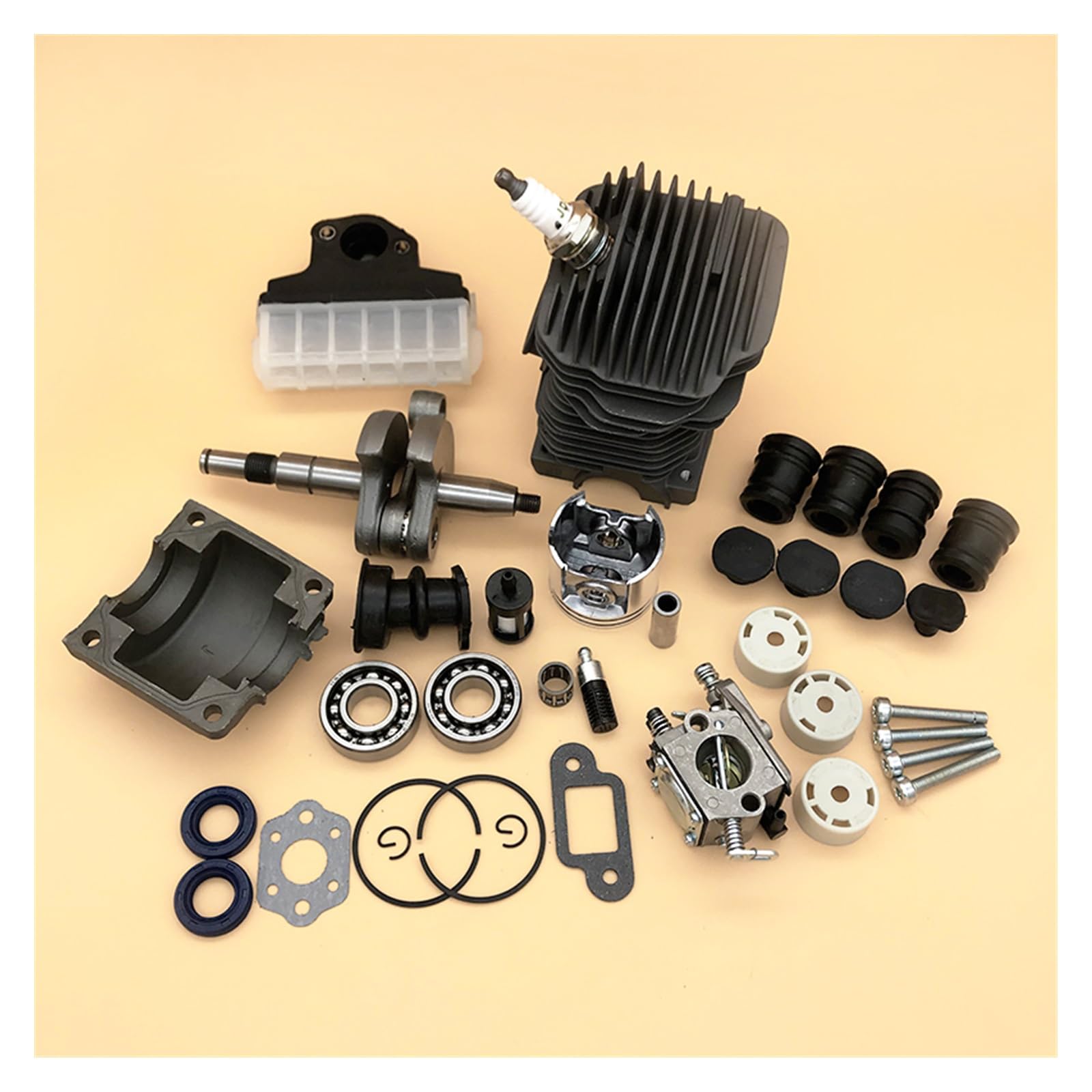 42.5 MM części do pił łańcuchowych zespół silnika silnika cylinder tłokowy gaźnik do Stihl MS250 MS230 025 023 MS 250 230 części zamienne