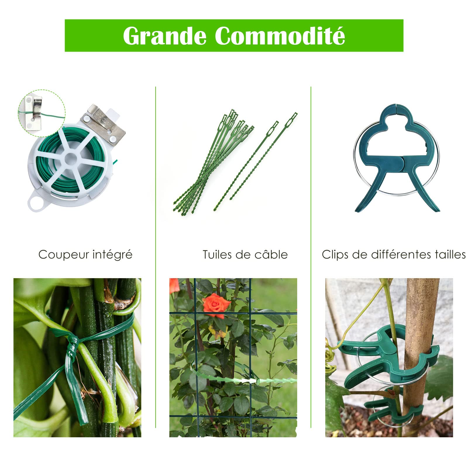 GOPLUS 2 Pcs Treillis de concombres,Filet de Jardin pour Plantes Grimpantes, Légumes et Fleurs, Support de Plante Stable en Forme d’A avec Accessoires, Filet de Treillis 122cm (L) x 86 cm