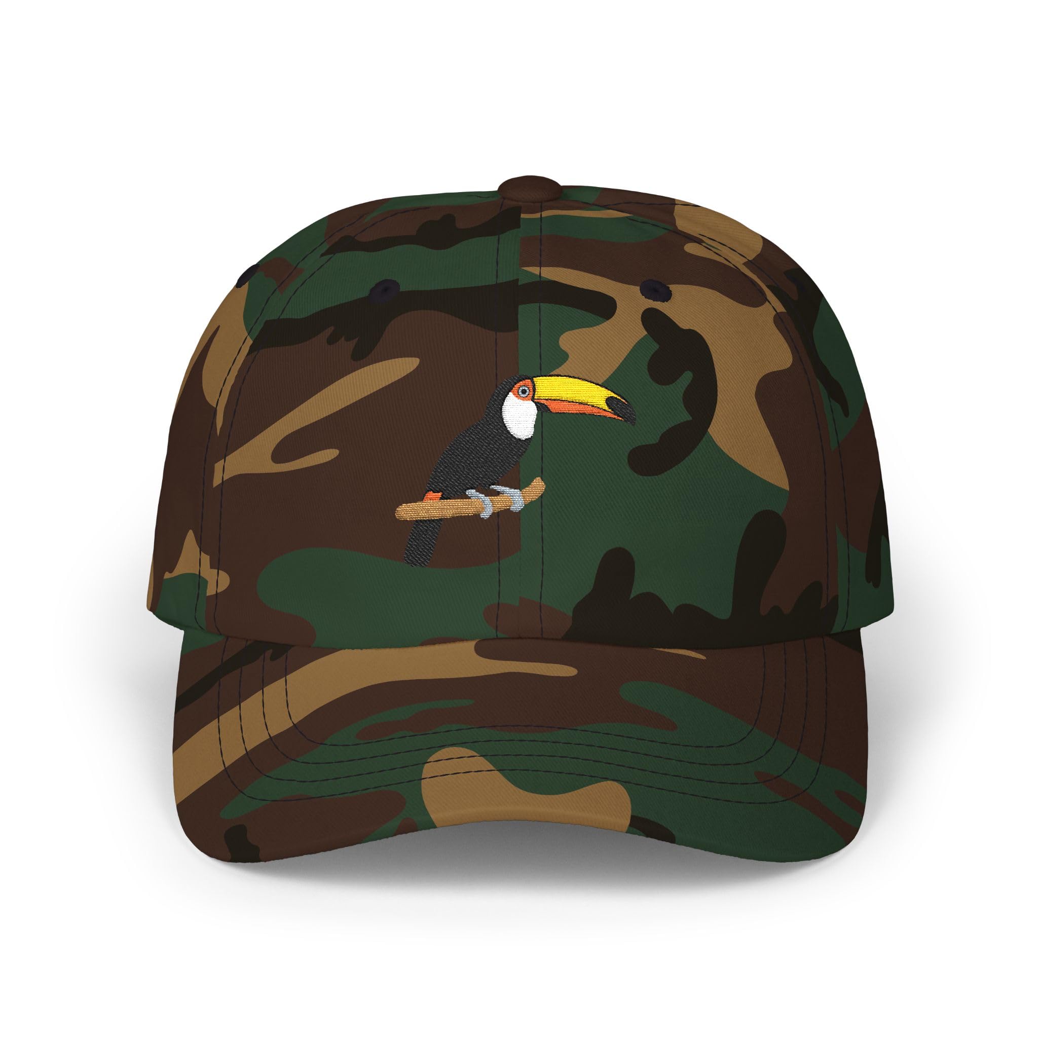 DONWILLISJRART Toco Toucan Embroidered Dad Hat – Tropical Bird Design Cap for Nature Lovers